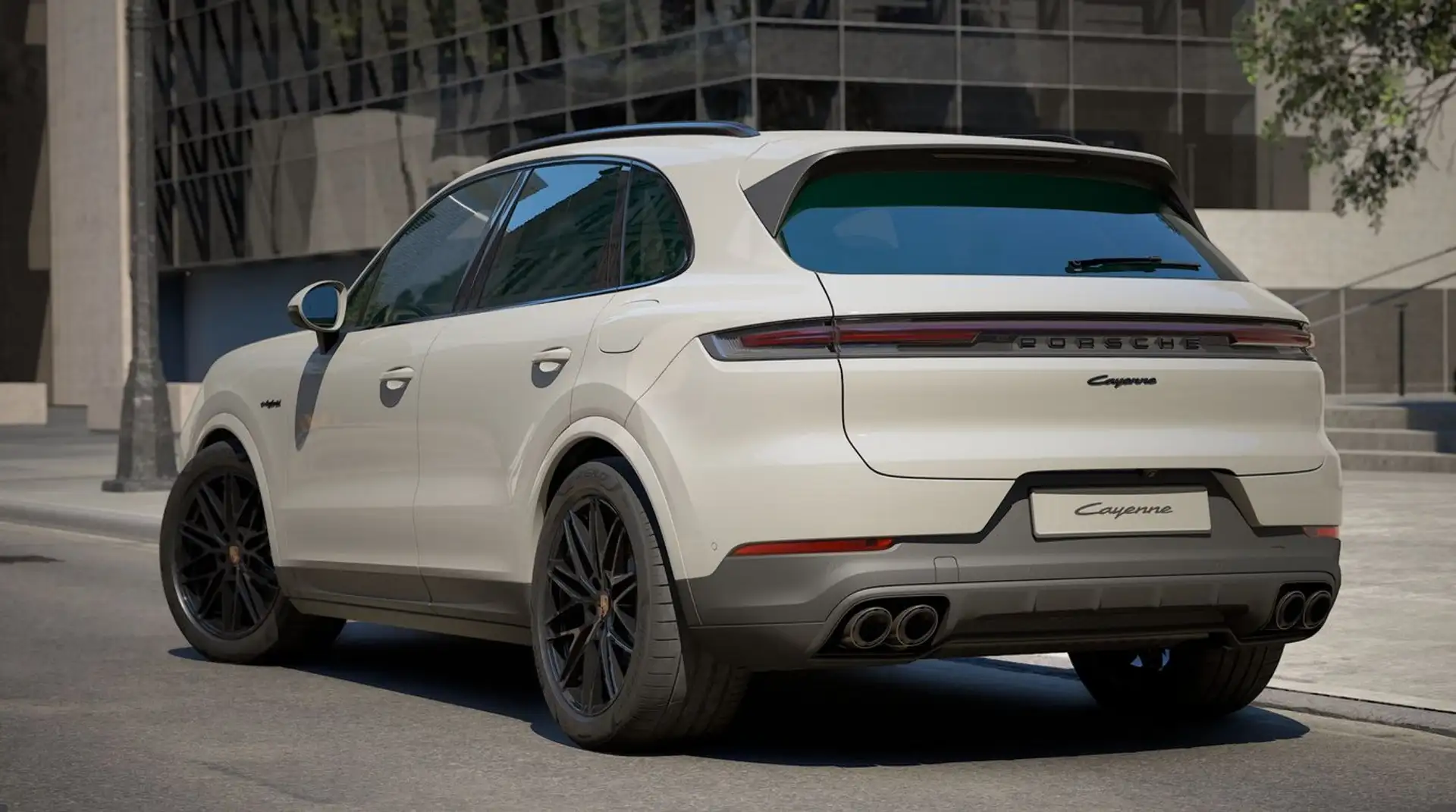 Porsche Cayenne E-Hybrid | CRAYON | SPORTUITLAAT | MATRIX | INNO Gris - 2