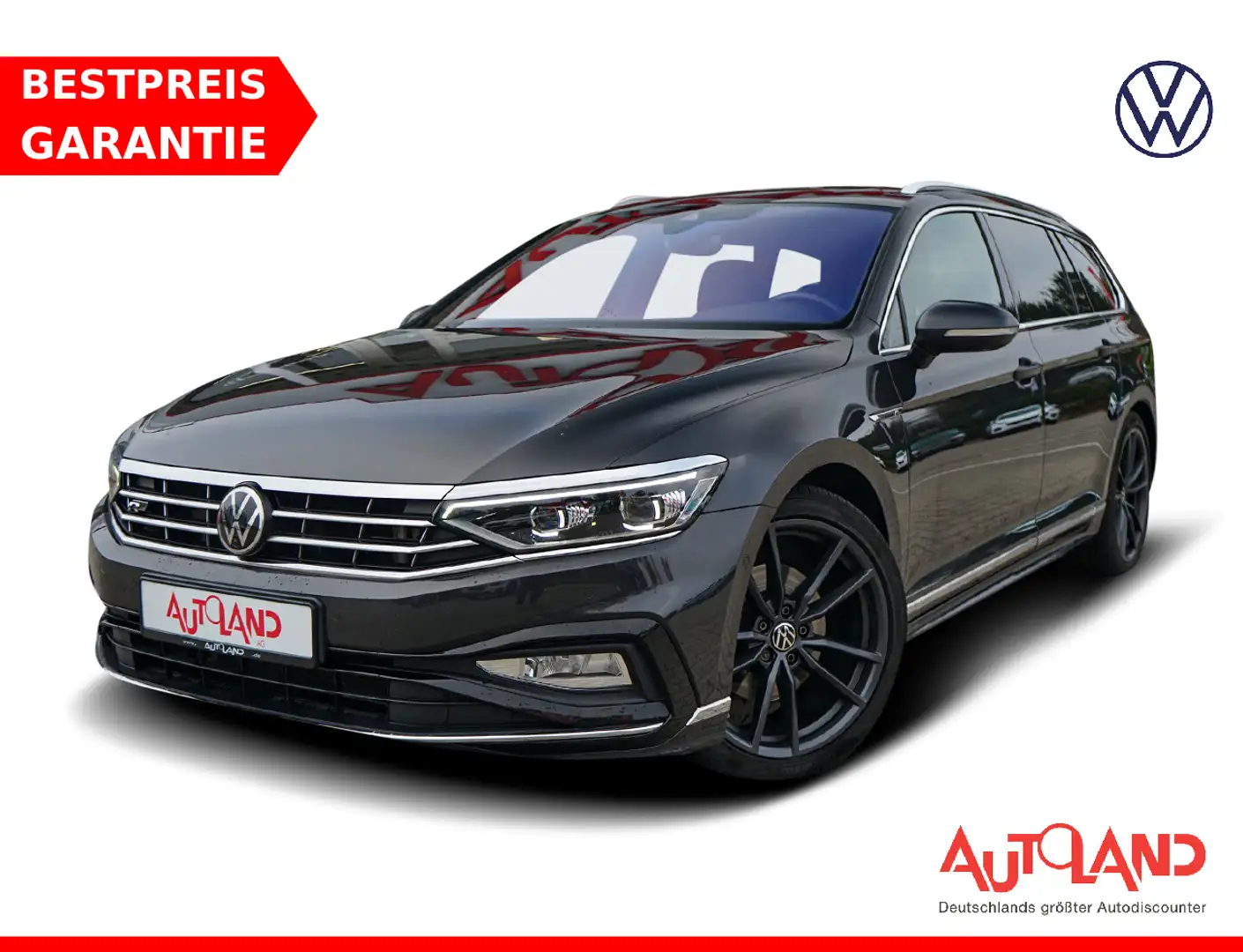 Volkswagen Passat Variant 2.0 TDI DSG R-line LED Navi 360° Gris - 1