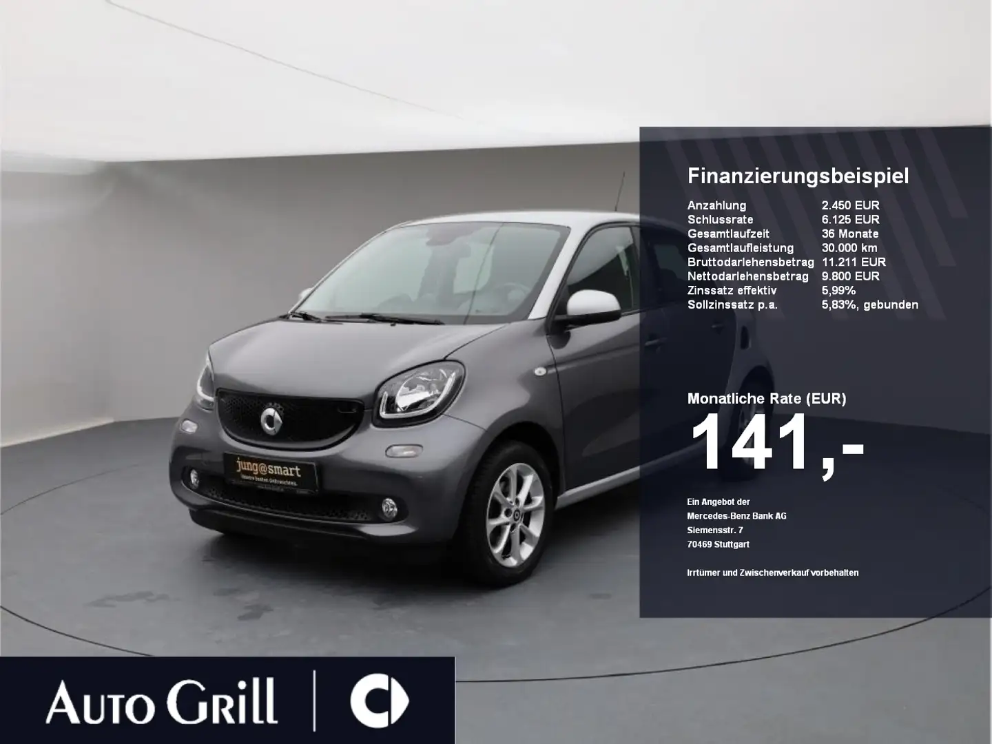 smart forFour 52kw Passion PDC SHZ GJR bluetooth Silber - 1