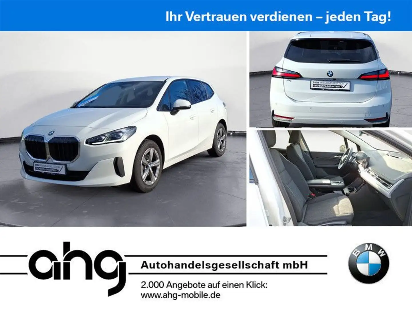 BMW 216 Steptronic DCT AHK Blanco - 1