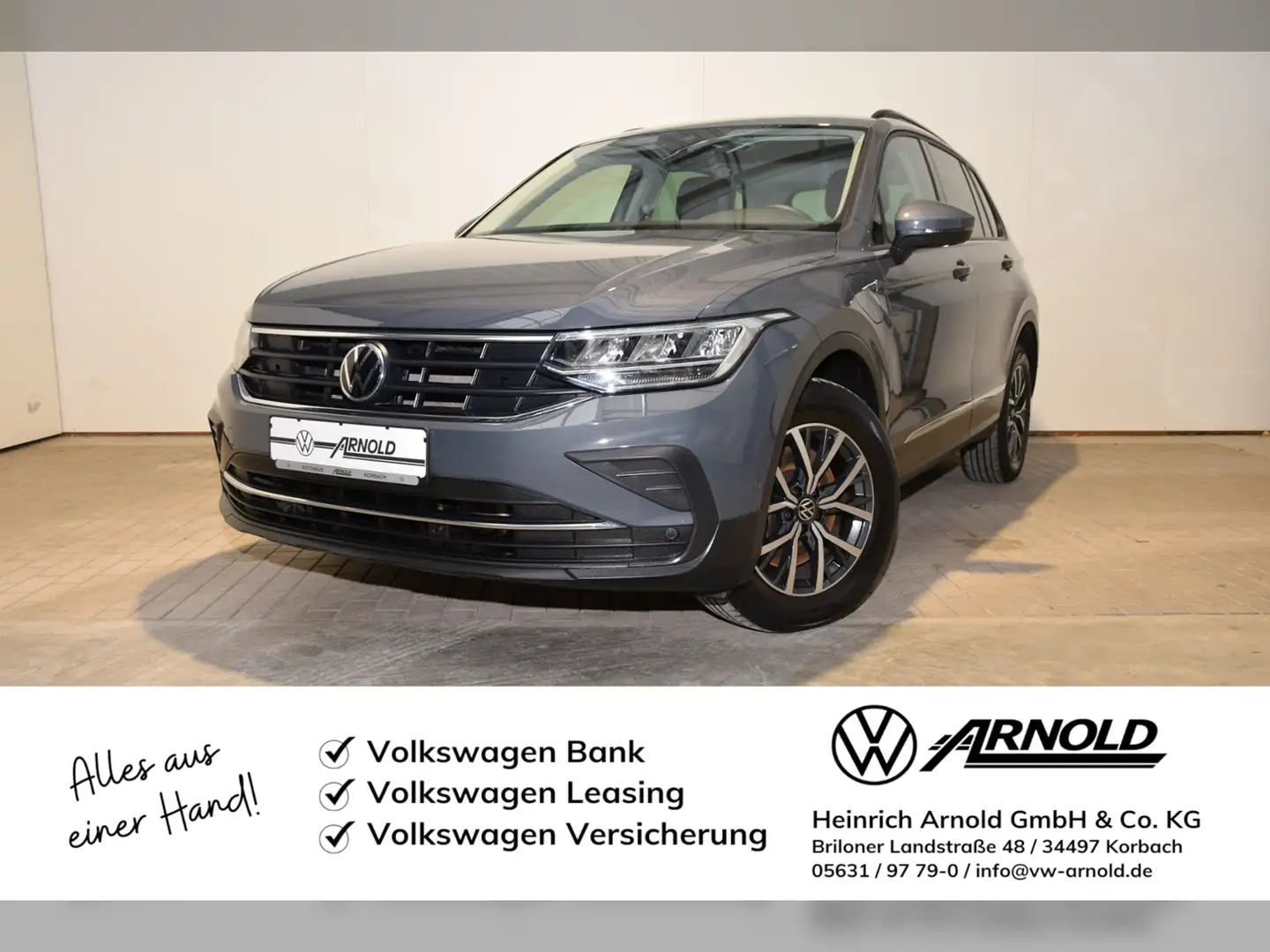 Volkswagen Tiguan eHybrid Life AHK - LED - Navi - RearView Grau - 1