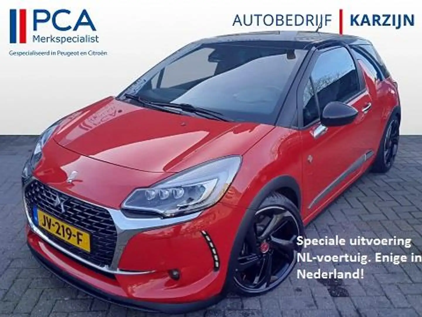 DS Automobiles DS 3 1.6 THP Performance Black Special Rojo - 1