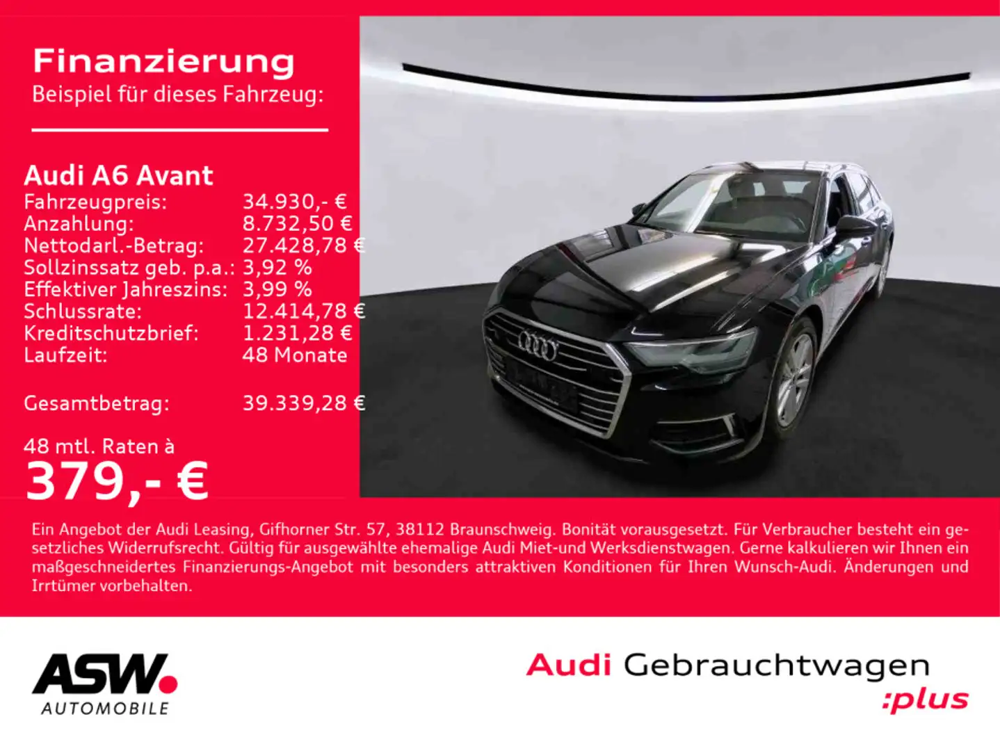 Audi A6 design 40TDI Stroni LED Navi LEDER PANO Schwarz - 1