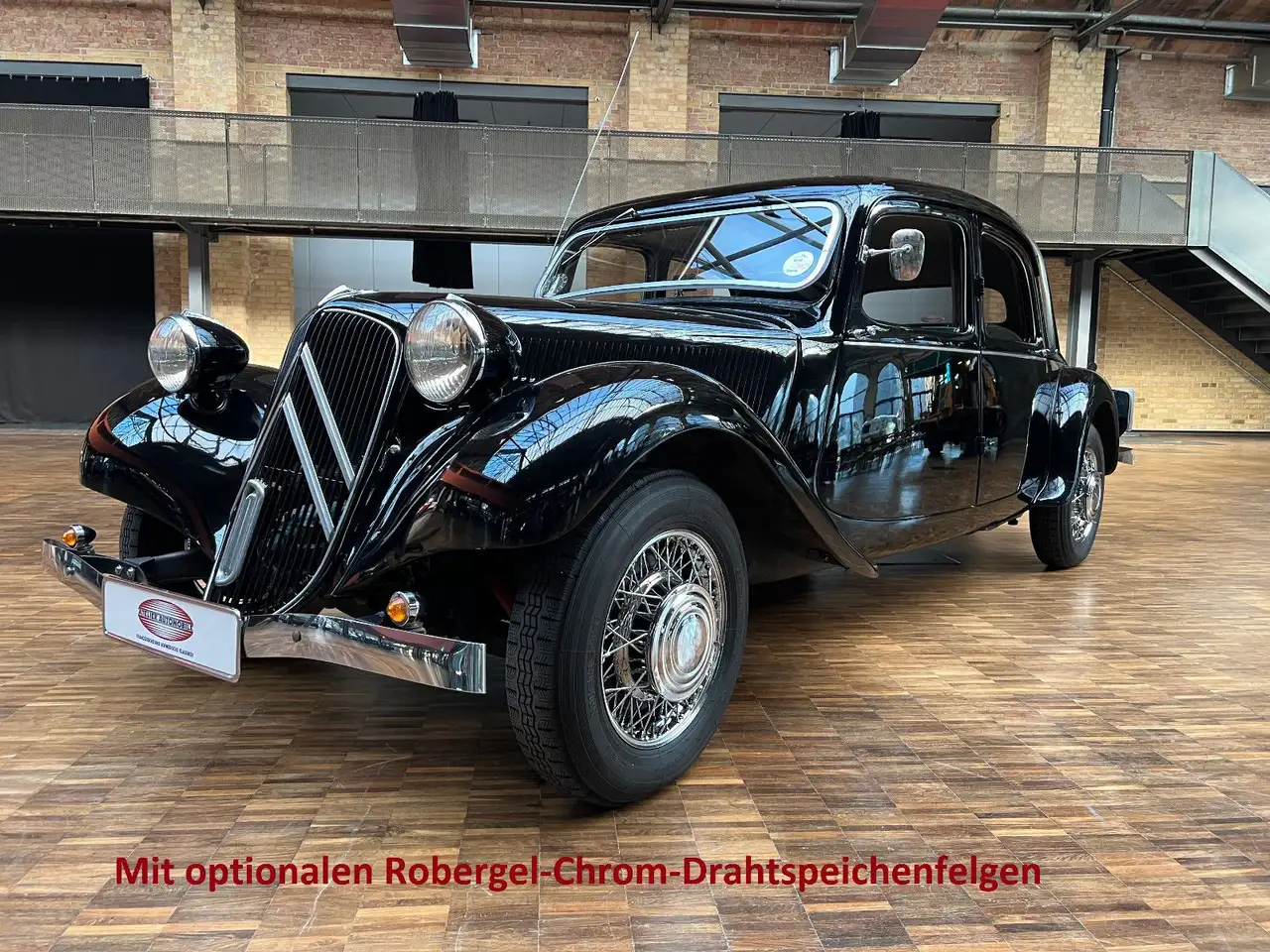 Citroen 11 BN, auf Wunsch mit Chrom-Drahtspeichenrädern, foto 3