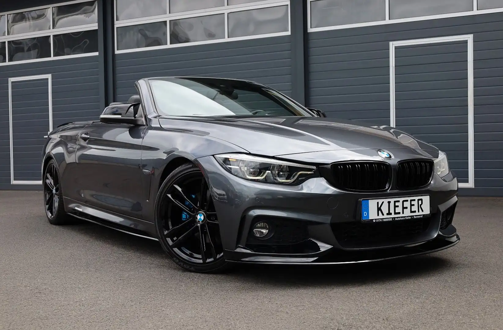 BMW 430 i Cabrio M/HUD/H&K/Adapt.LED/SHZ/Apple/TTW/19 Gris - 1