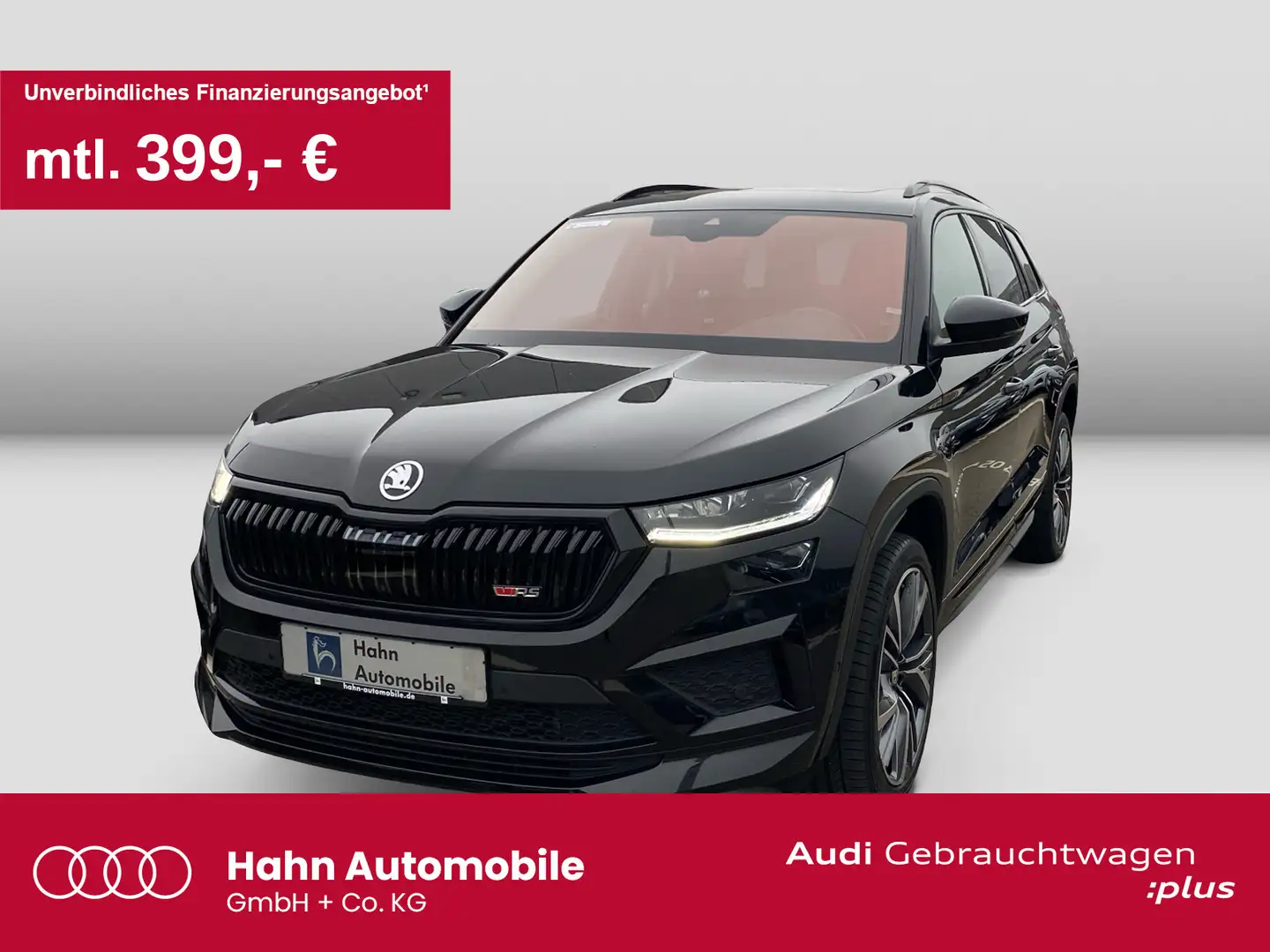 Skoda Kodiaq RS 2.0TSI 4x4 DSG Standh Pano 360° AHK Schwarz - 1