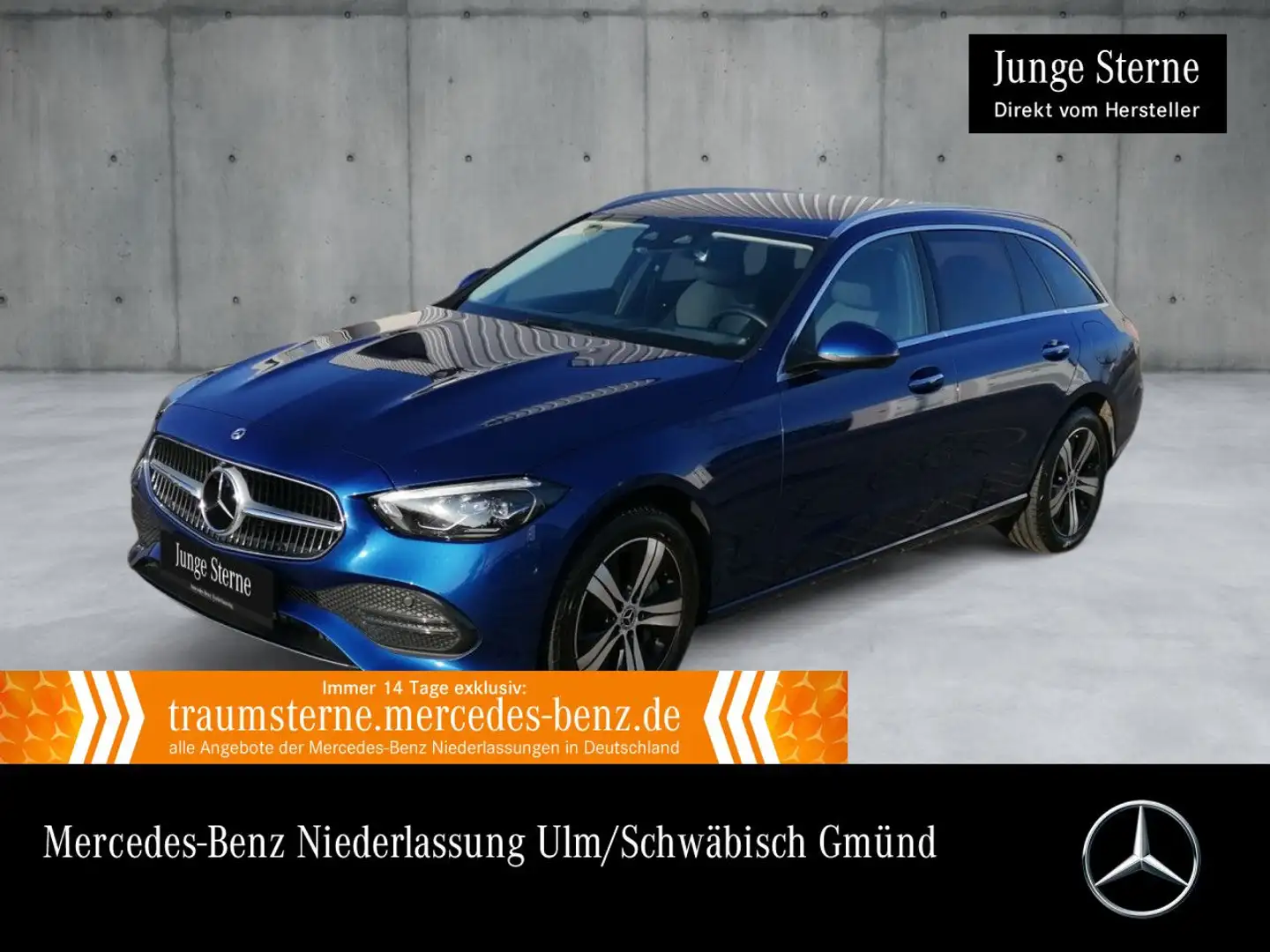 Mercedes-Benz C 300 e T AVANTG+360+AHK+LED+KEYLESS+9G Blau - 1