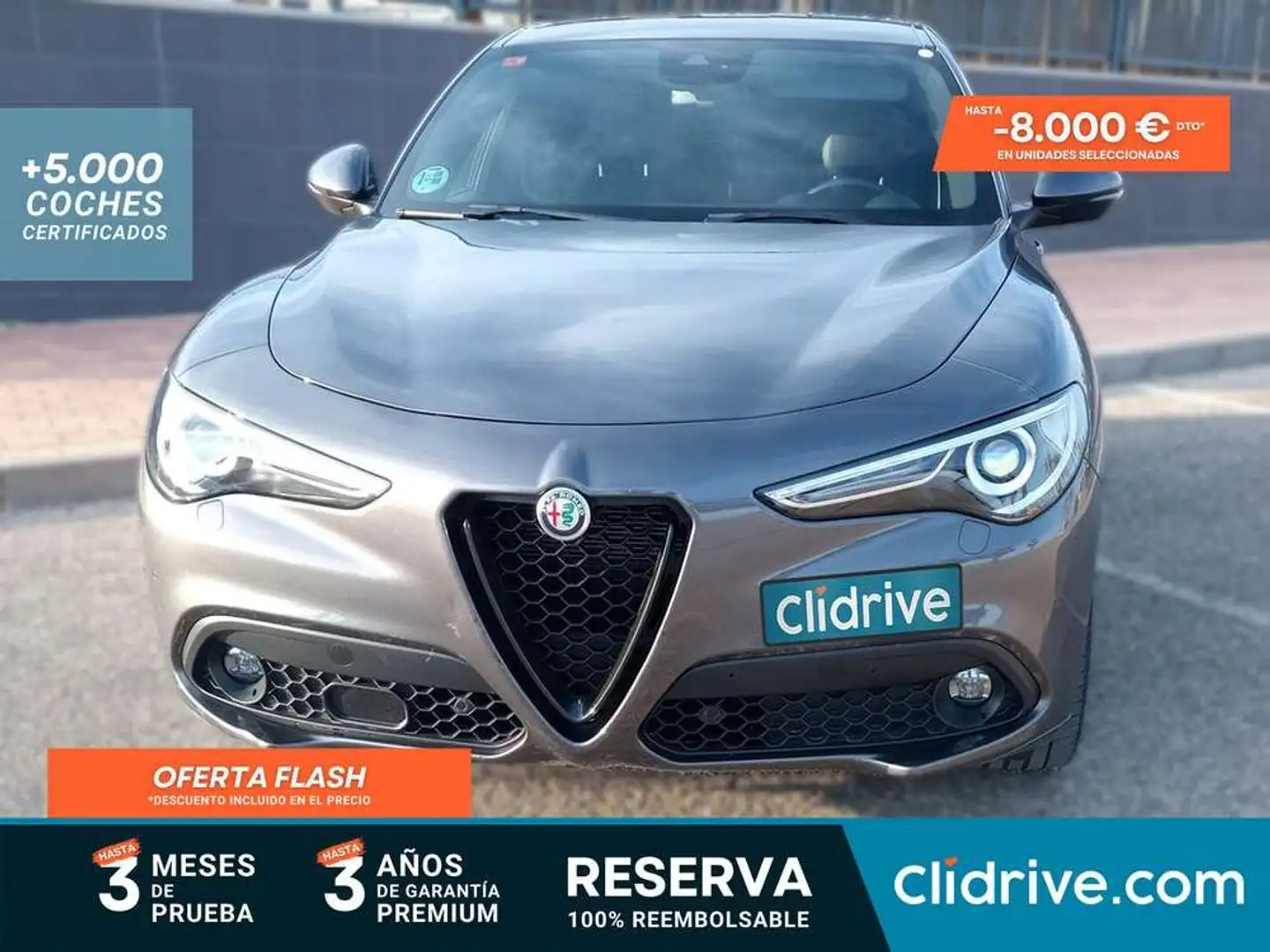 Alfa Romeo Stelvio 2.2 Diésel 154kW (210CV) Veloce Q4 Gris - 1