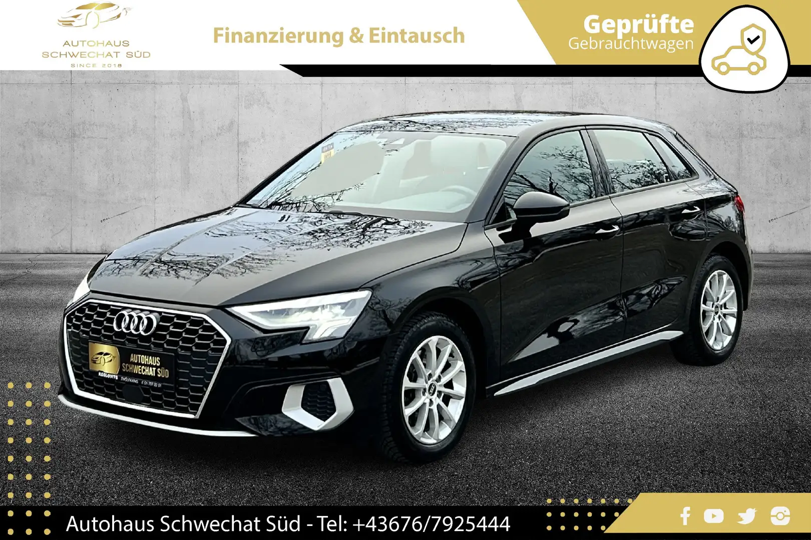 Audi A3 35 TFSI advanced//NAVI //MATRIX//TOP AUSSTATTUNG Schwarz - 1