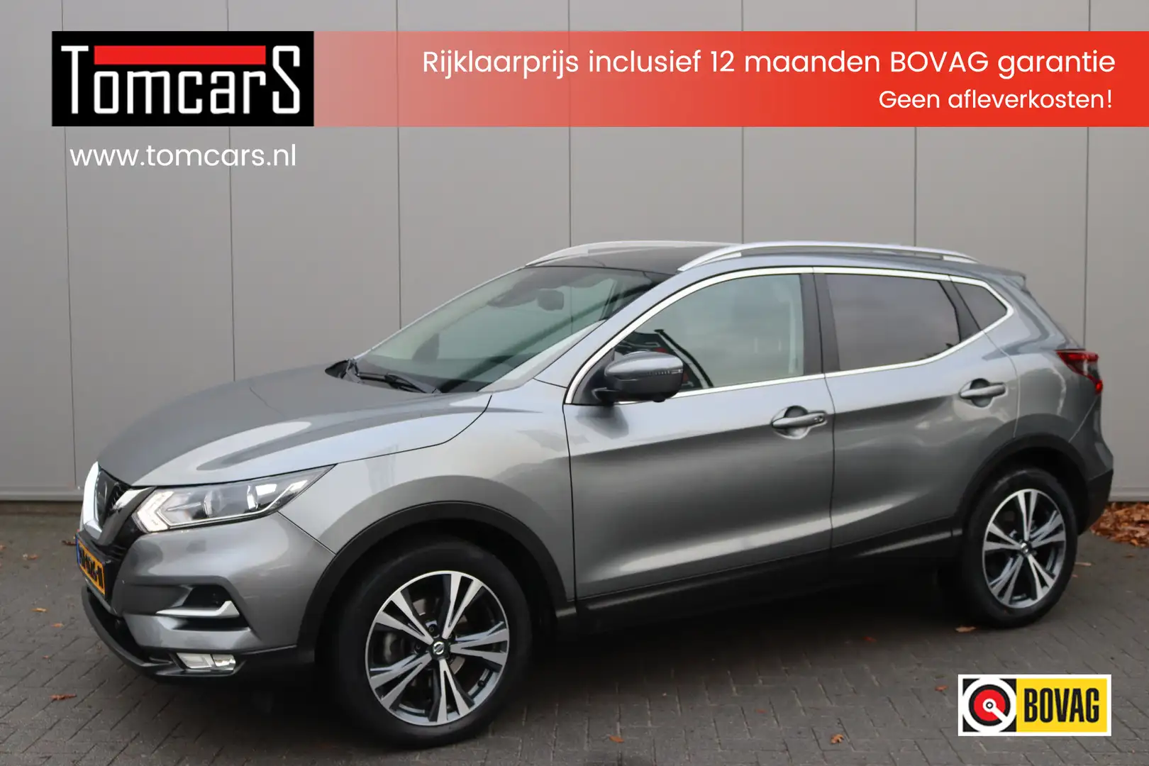 Nissan Qashqai 1.6DIG-T 163PK N-Connecta Trekhaak/Panoramadak/Cam Grijs - 1
