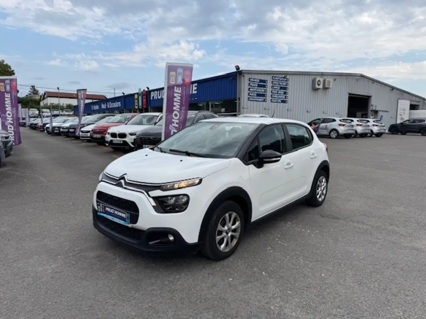 Citroen C3 1.5 BLUEHDI 100CH S\u0026S FEEL Blanc - 1