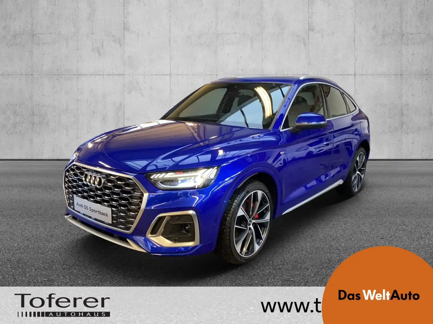 Audi Q5 40 TDI quattro S line Blauw - 1