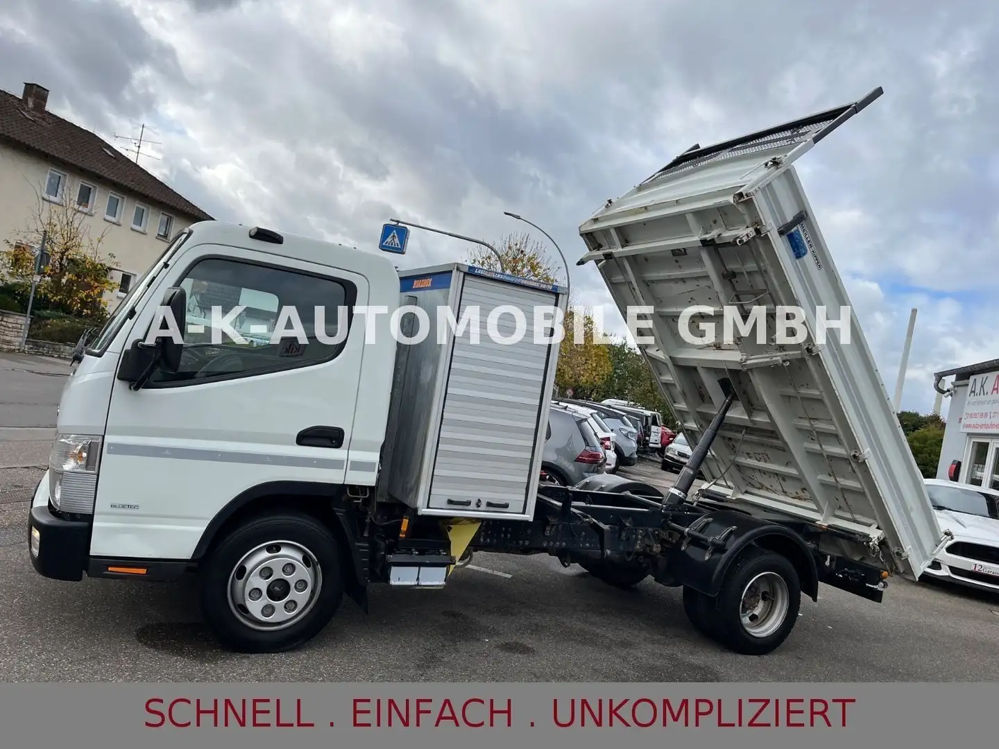 Mitsubishi FUSO CANTER KIPPER*WENIG KM*KISTE*BOX*RB-70T*AHK Weiß - 1