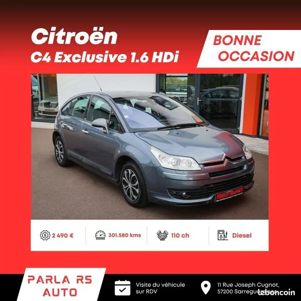 Citroen C4 CitroÃ«n Exclusive 1.6 HDi 16V 110ch
