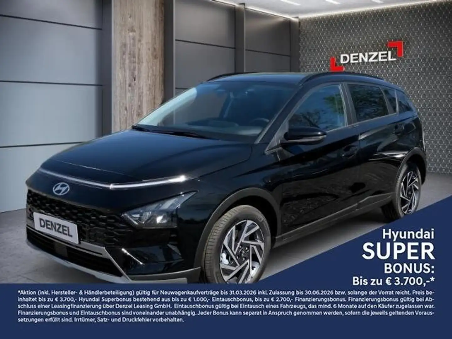 Hyundai BAYON GO Plus 1.0 T-GDI DCT Schwarz - 1