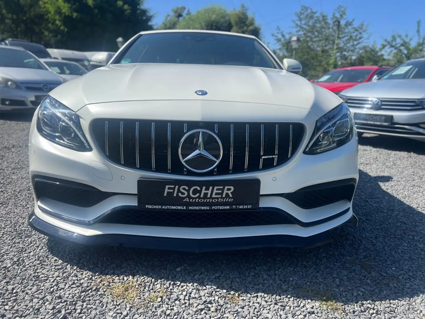 Mercedes-Benz C 63 AMG Cabrio+BURMESTER+LED+NAVI+BI COLOR+ Weiß - 2