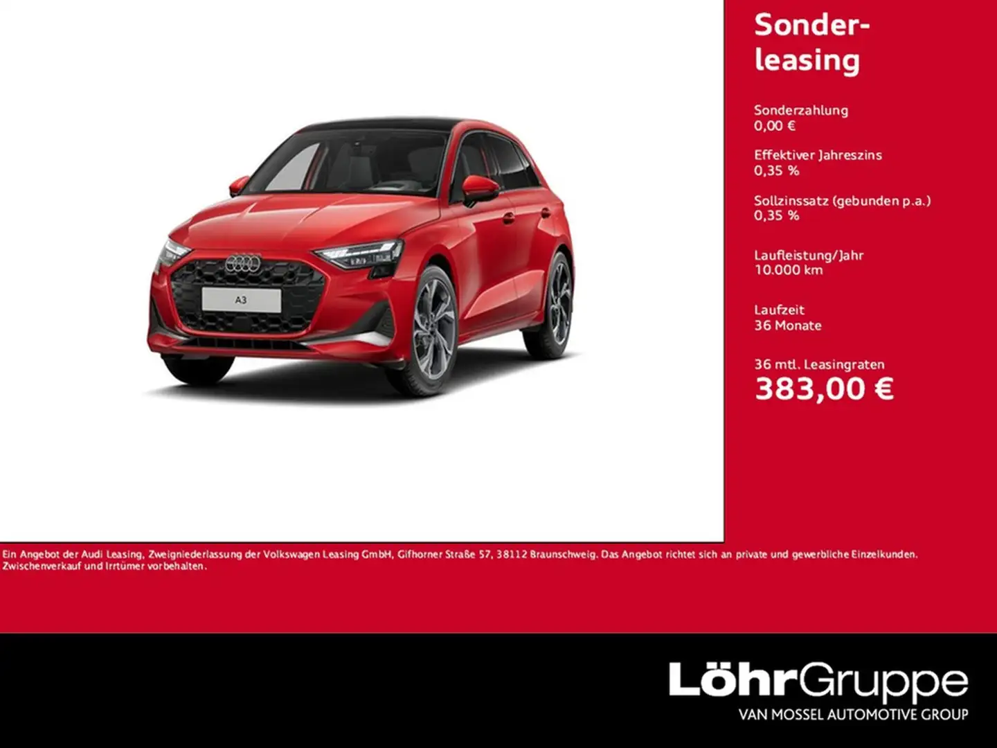 Audi A3 Sportback 30 TFSI advanced 18"|PANO|HuD|AHK|RFK Rot - 1