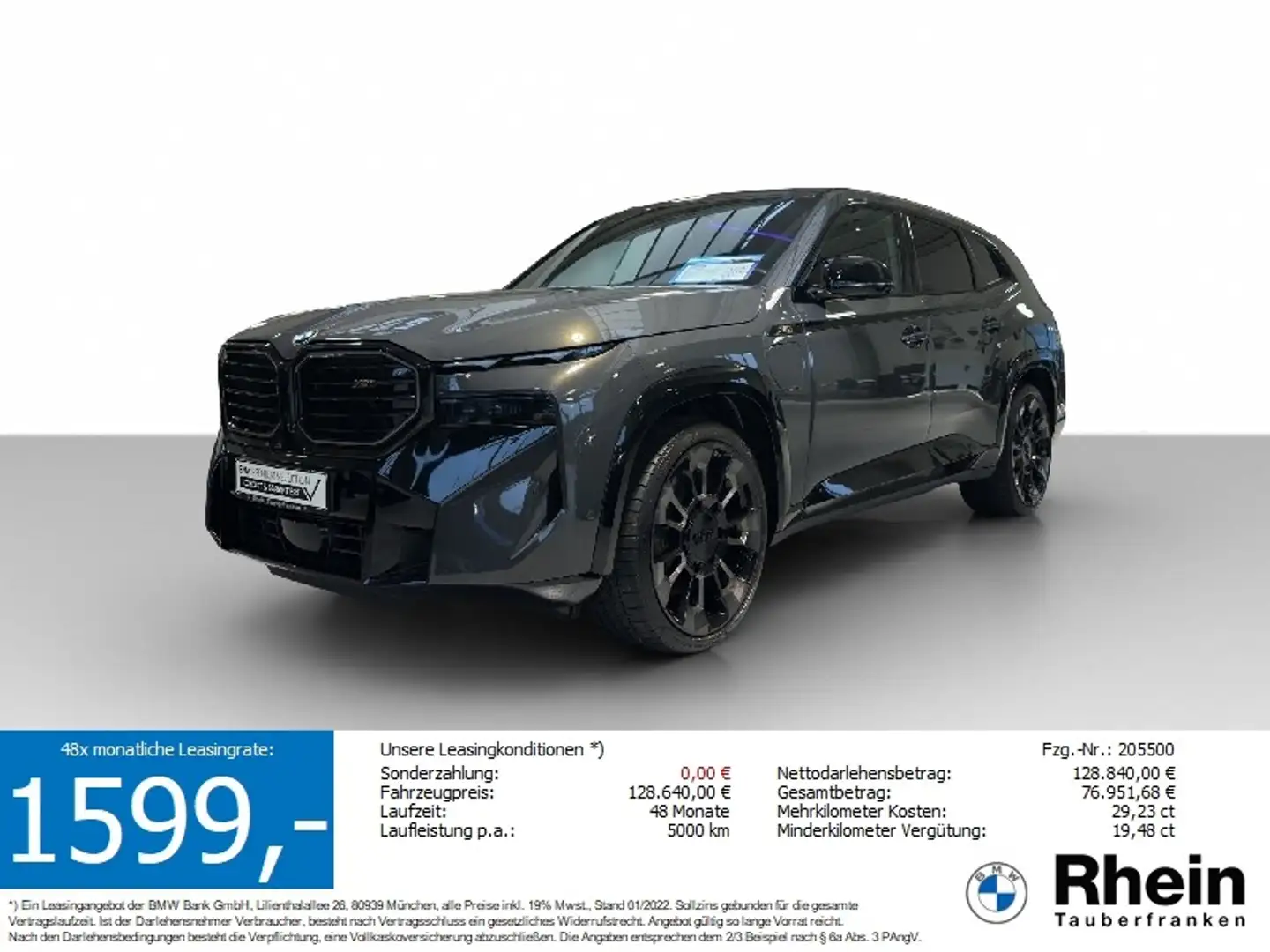 BMW XM AHK*B&W*MASS*360*S-LÜFT*SoftC*GARAGE*GESTK Grau - 1