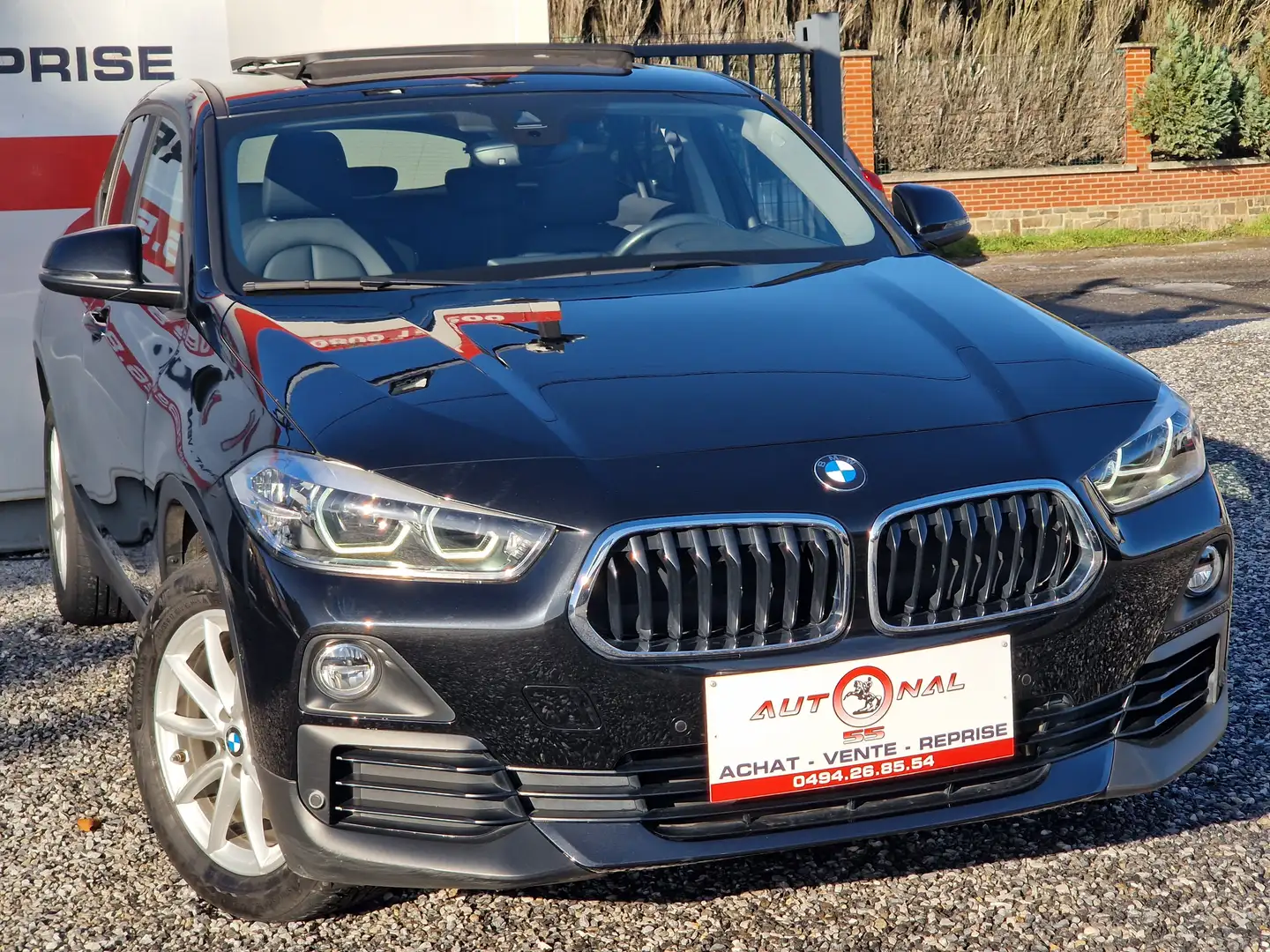 BMW X2 1.5i sDrive18*1 MAIN*XENON*GPS*CUIR*TOIT PANO*PDC Zwart - 2