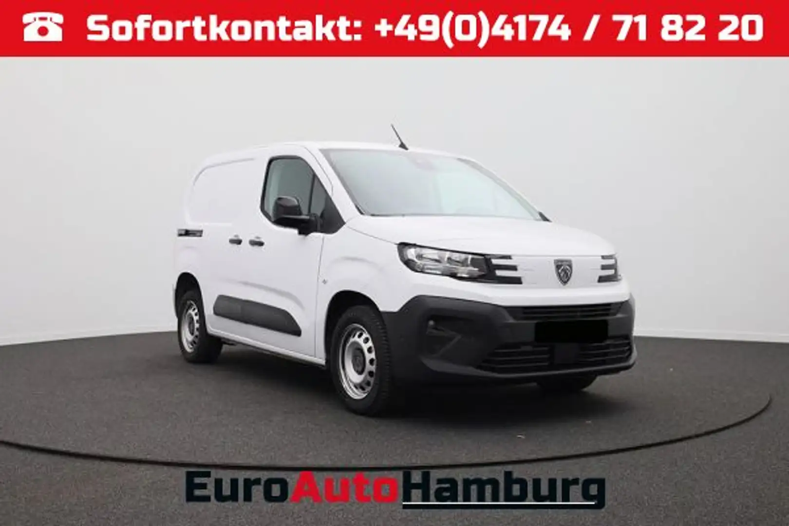 Peugeot Partner 1.5 BlueHDI 102PS NEUES MODELL 2-Sitzer AHK Klima Weiß - 1