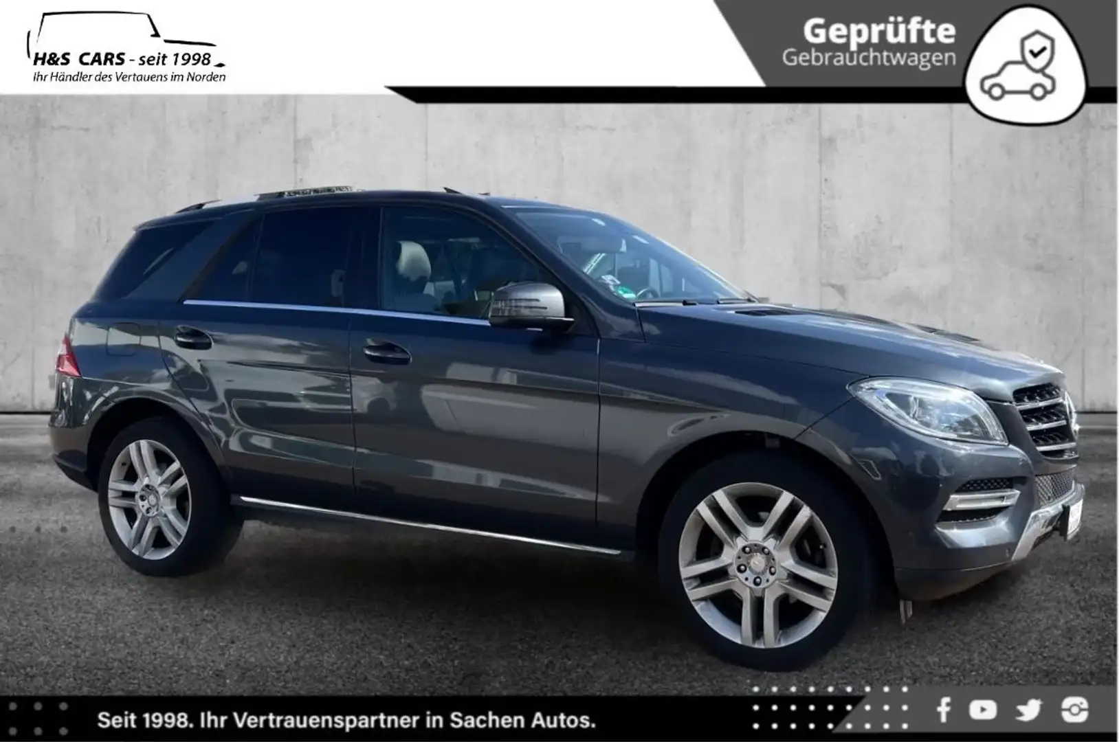 Mercedes-Benz ML 350 BlueTEC 4M 2.H BI-XEN SCHIEBD COM VOLLLED Grau - 1