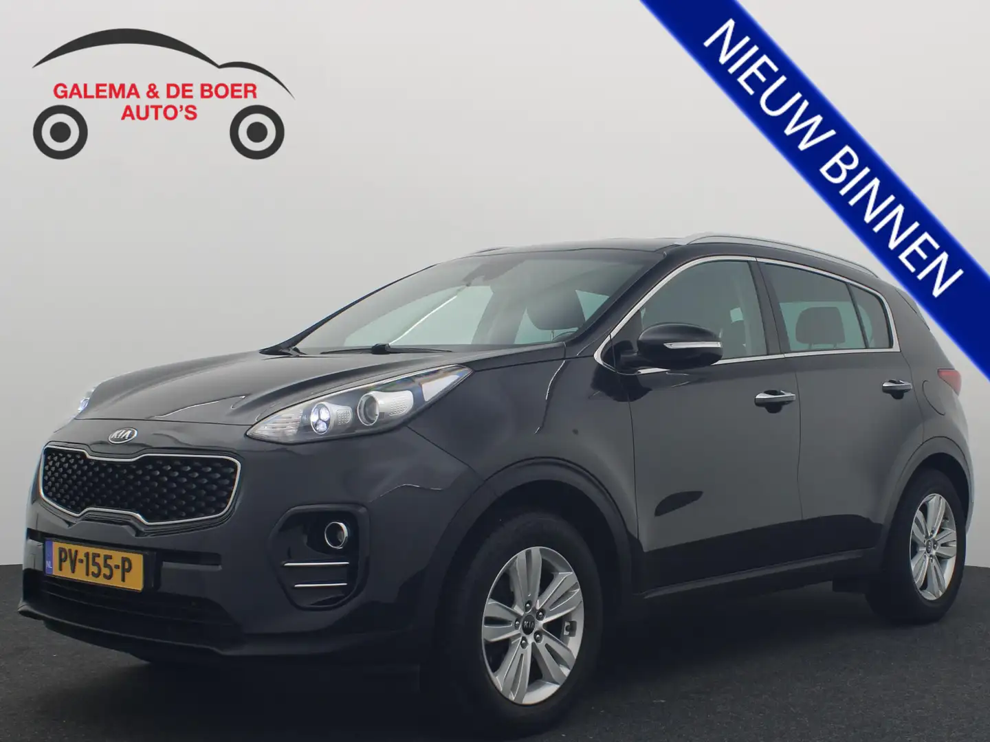 Kia Sportage 1.6 GDI DynamicLine TREKHAAK / LEDER / STOELVERW / Schwarz - 1