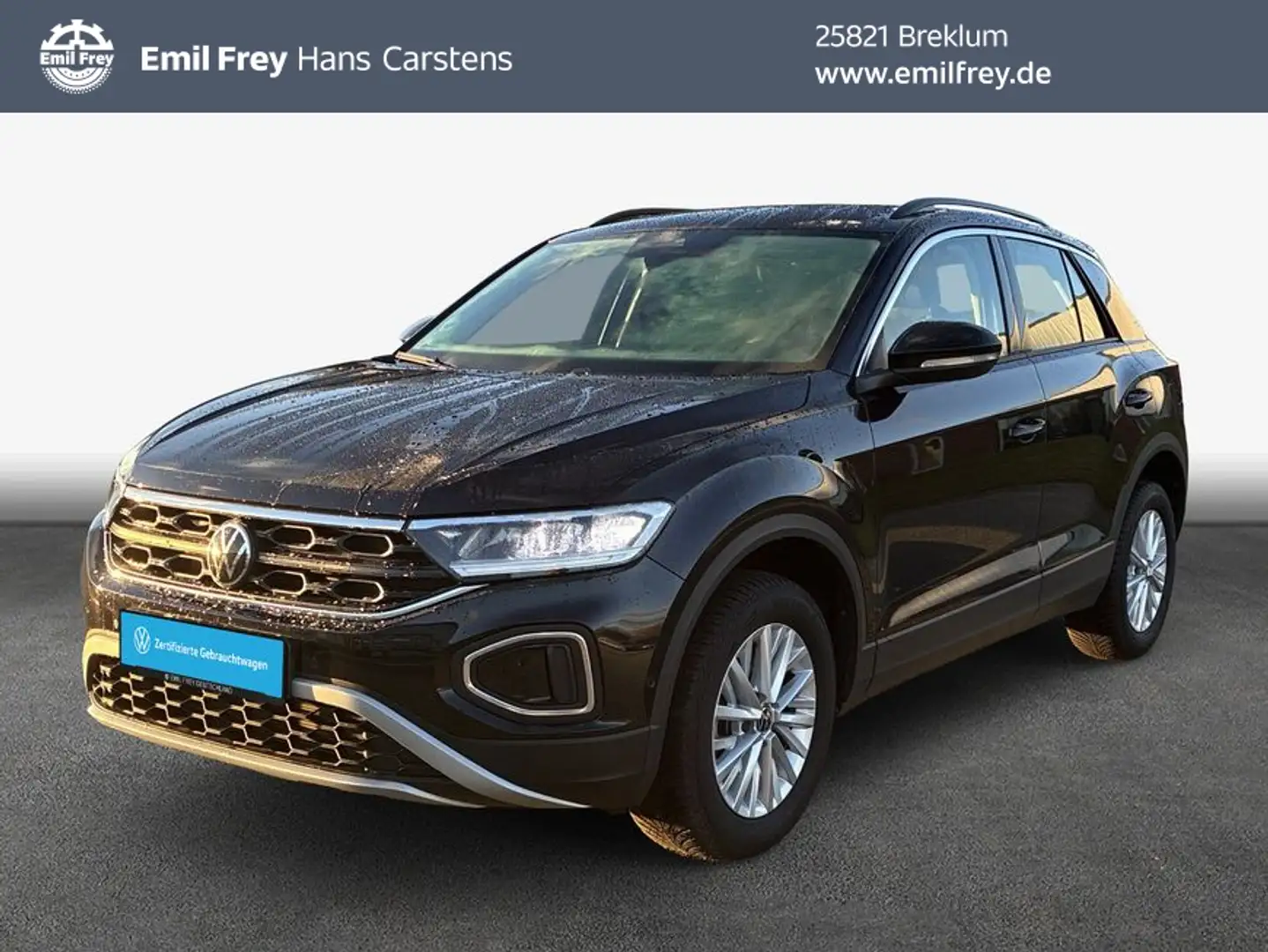 Volkswagen T-Roc Life 1.0 TSI Navi LED Standheizung Schwarz - 1
