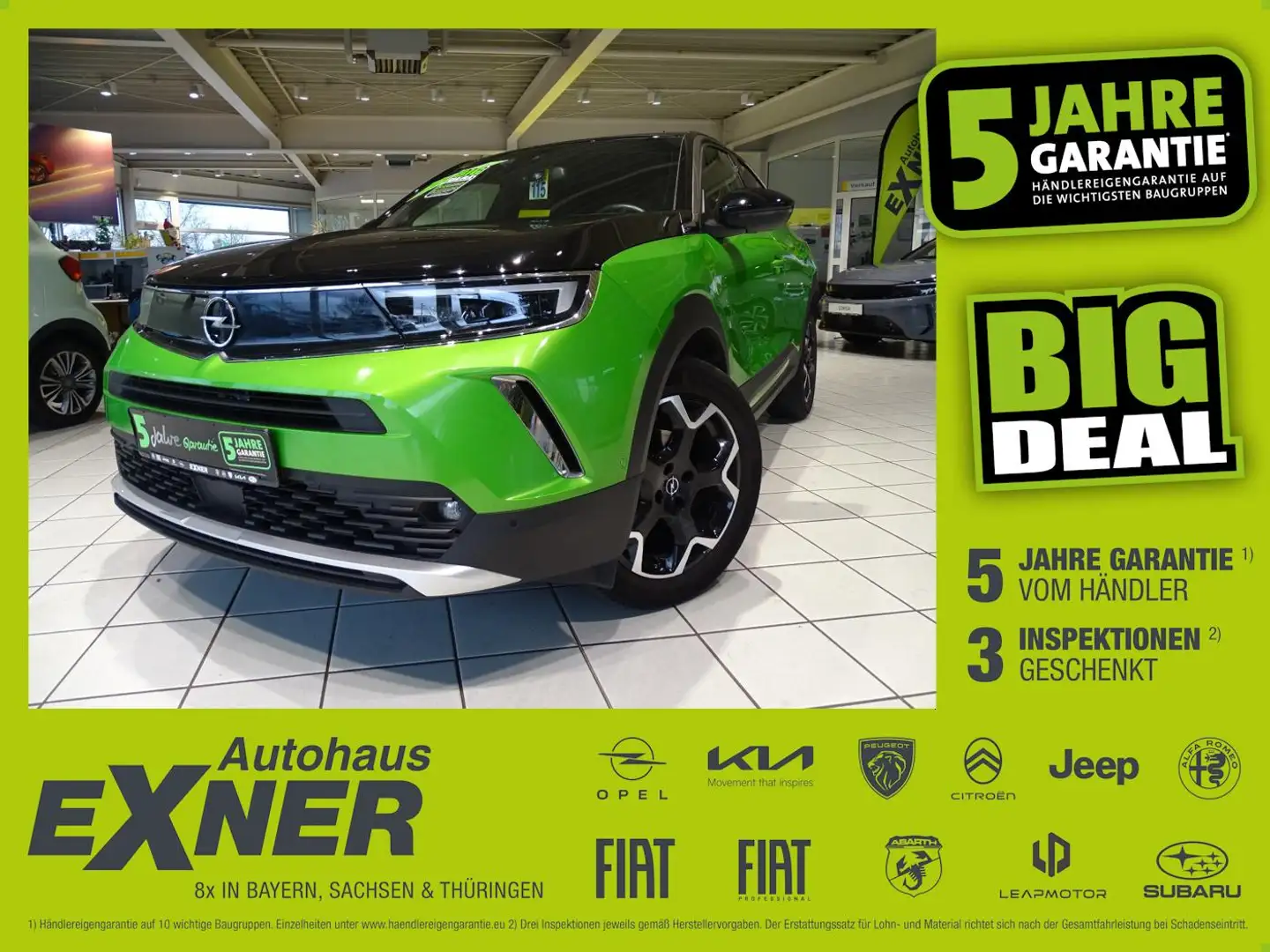 Opel Mokka 1.2 Turbo ULTIMATE ACC+Alcantara+LED+Navi Vert - 1