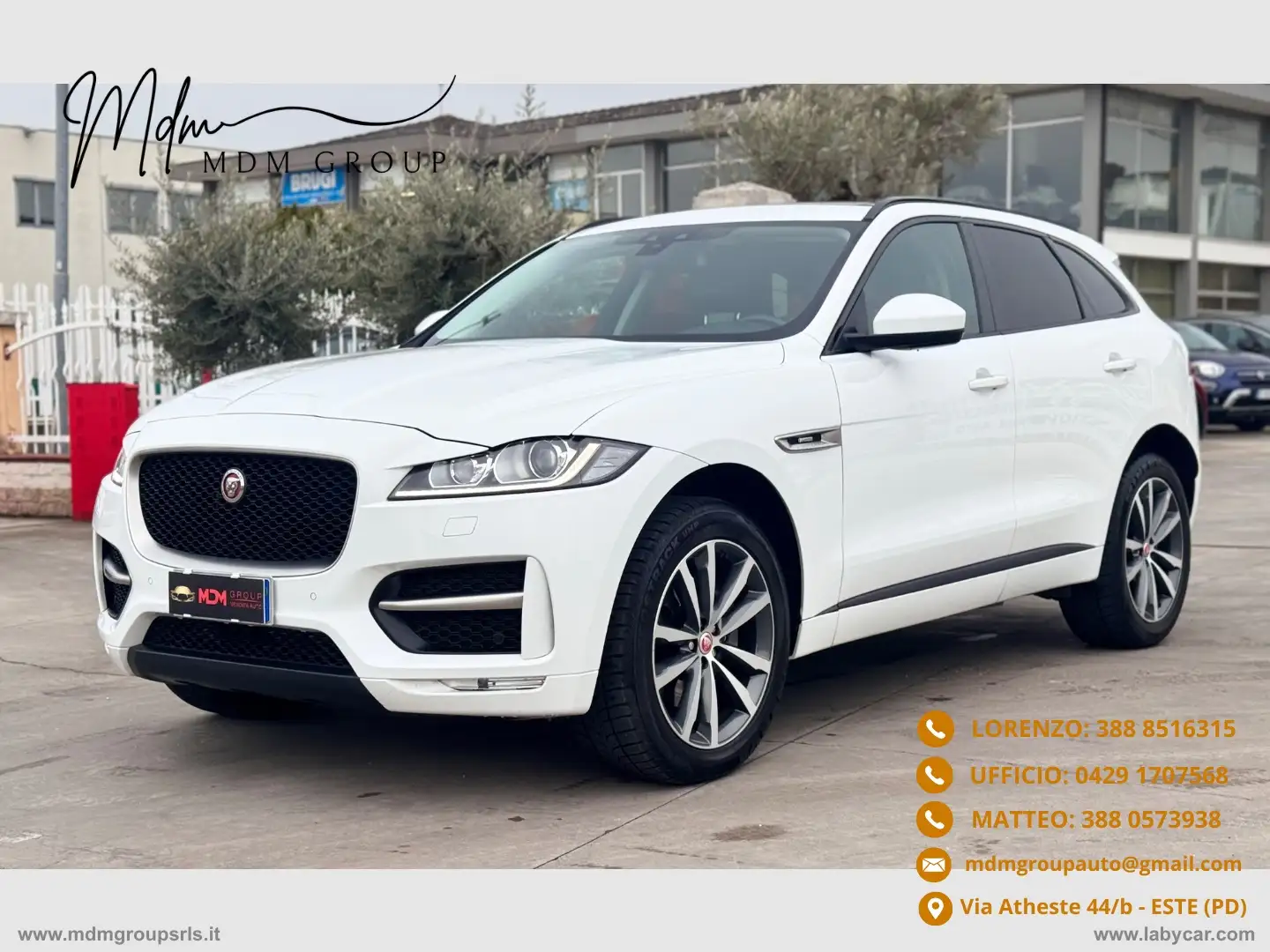 Jaguar F-Pace 3.0 D V6 300 CV AWD aut. R-Sport Blanc - 1