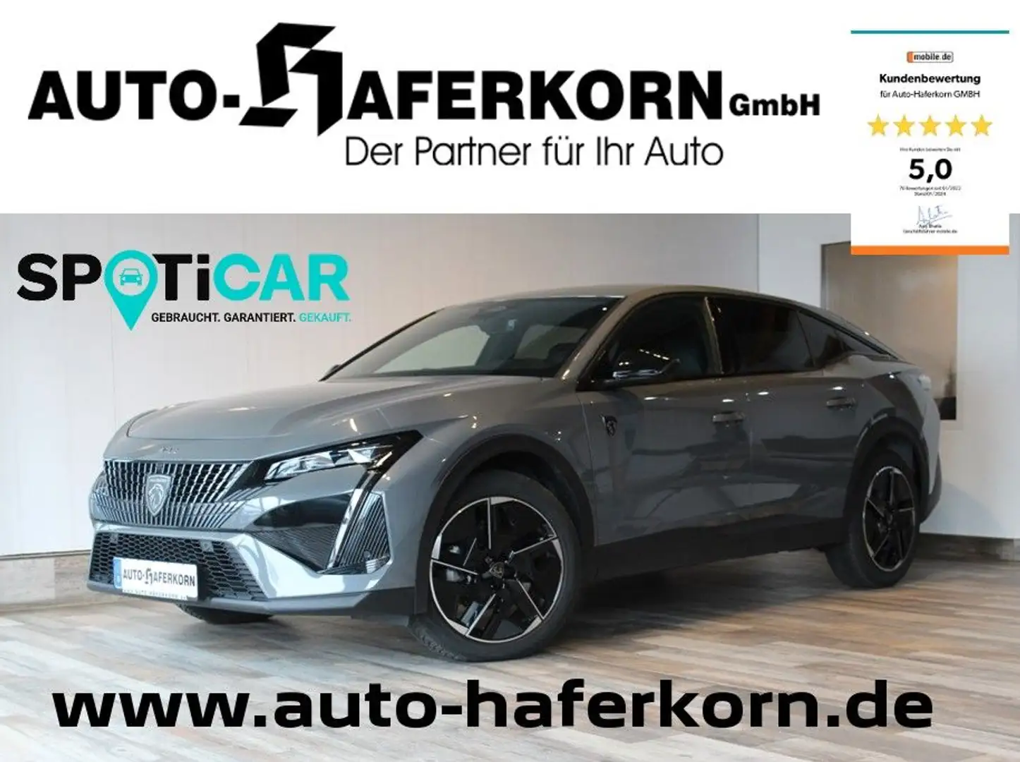 Peugeot 408 GT PURETECH 130 EAT8*LED*LEDER*SOUND*ACC* Gri - 1