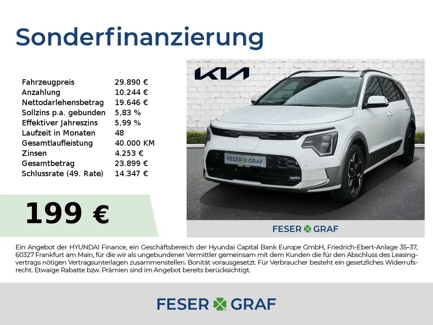 Kia e-Niro Memory Glasdach Head-Up 4x Sitzhzg. LED Weiß - 1