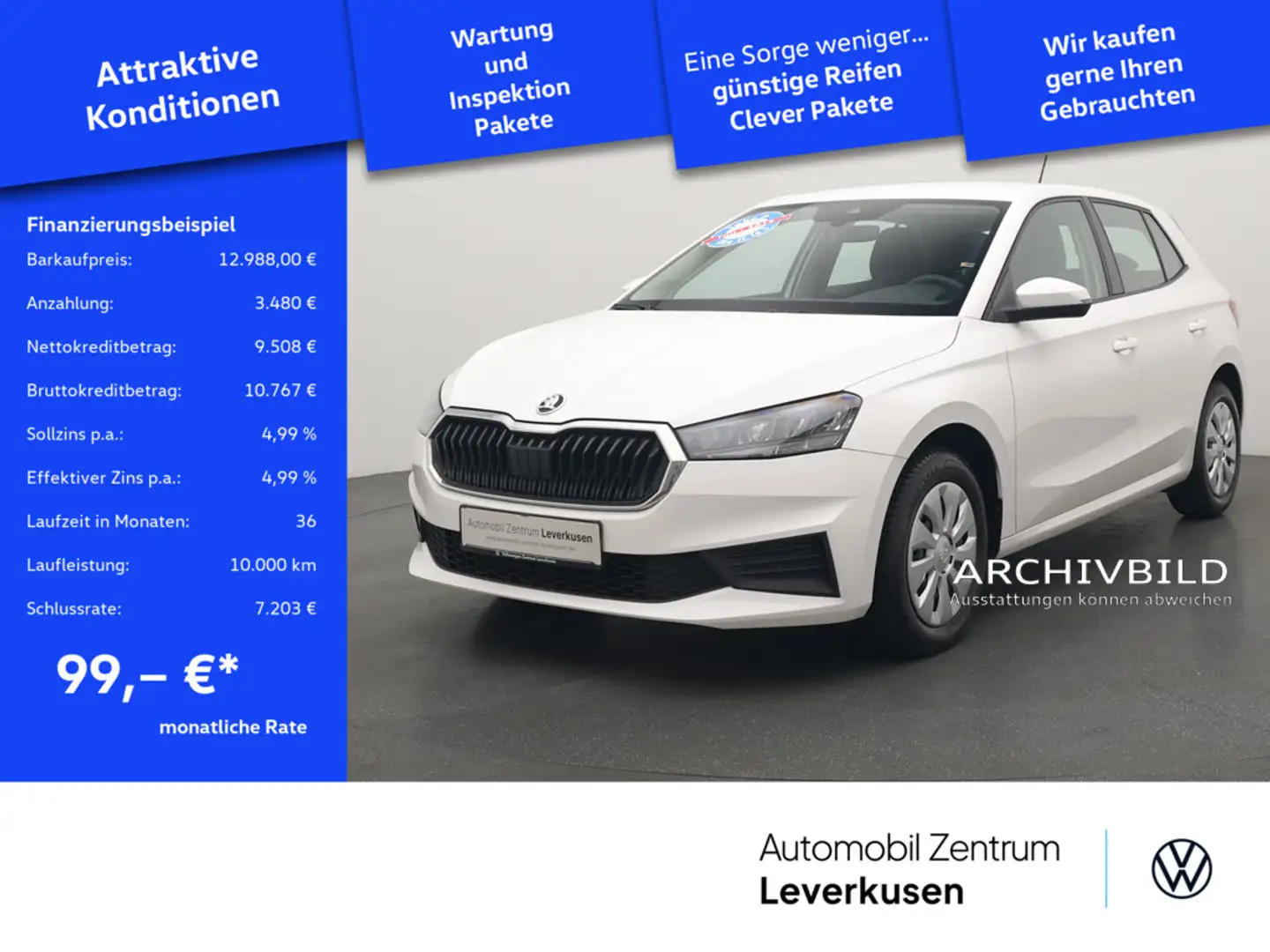 Skoda Fabia Active LED PDC SHZ KLIMA Schwarz - 1