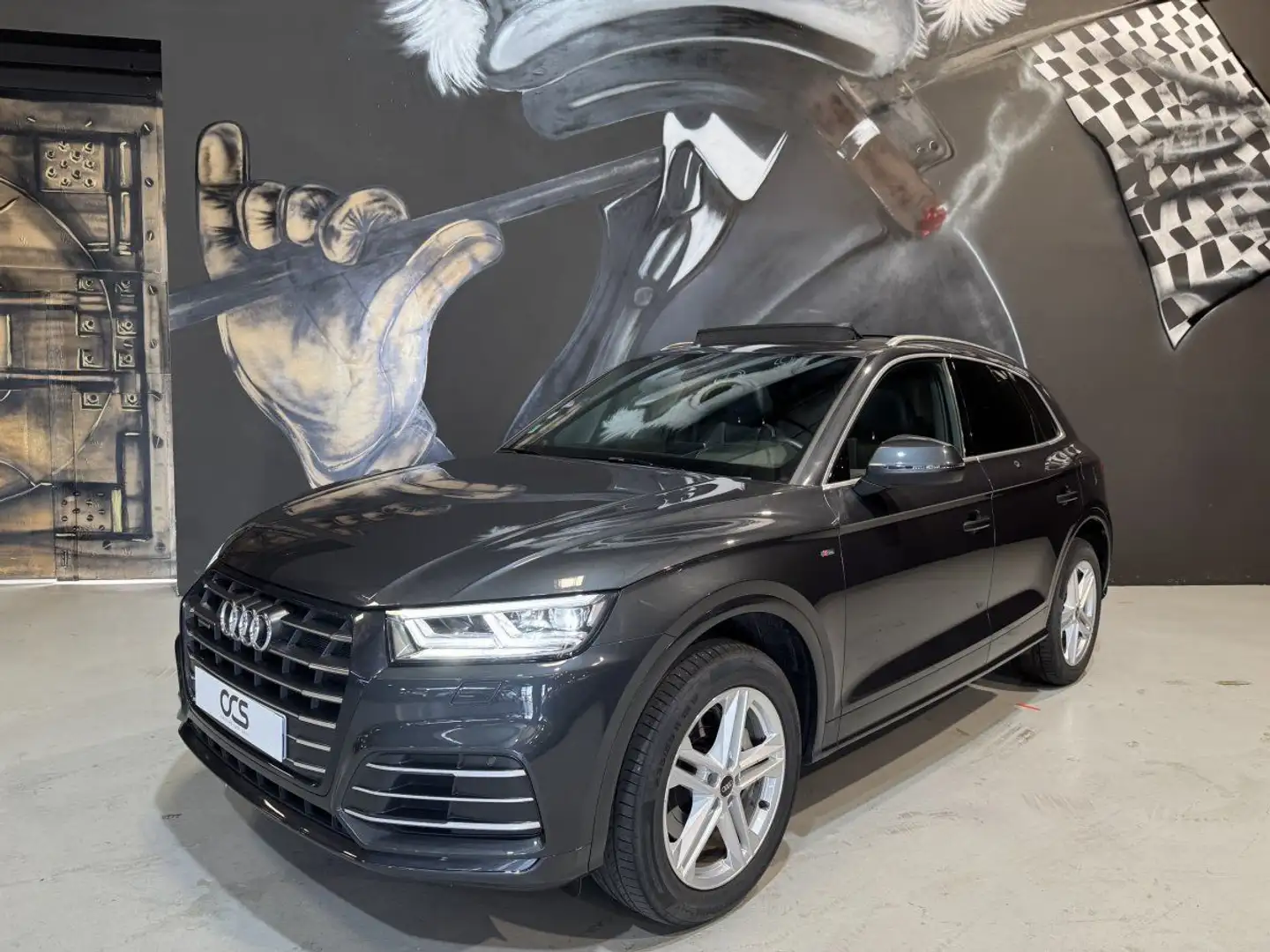 Audi Q5 55 TFSI E 367 S LINE Toit Ouvrant Gris - 2