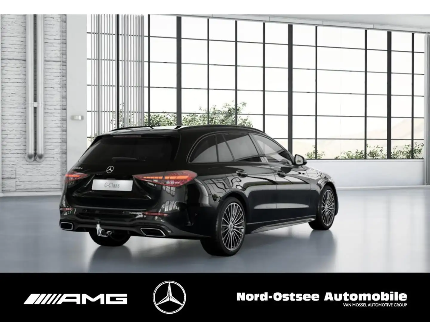 Mercedes-Benz C 200 d T AMG NIGHT DISTRONIC AHK WINTER-PAK 360 Noir - 2