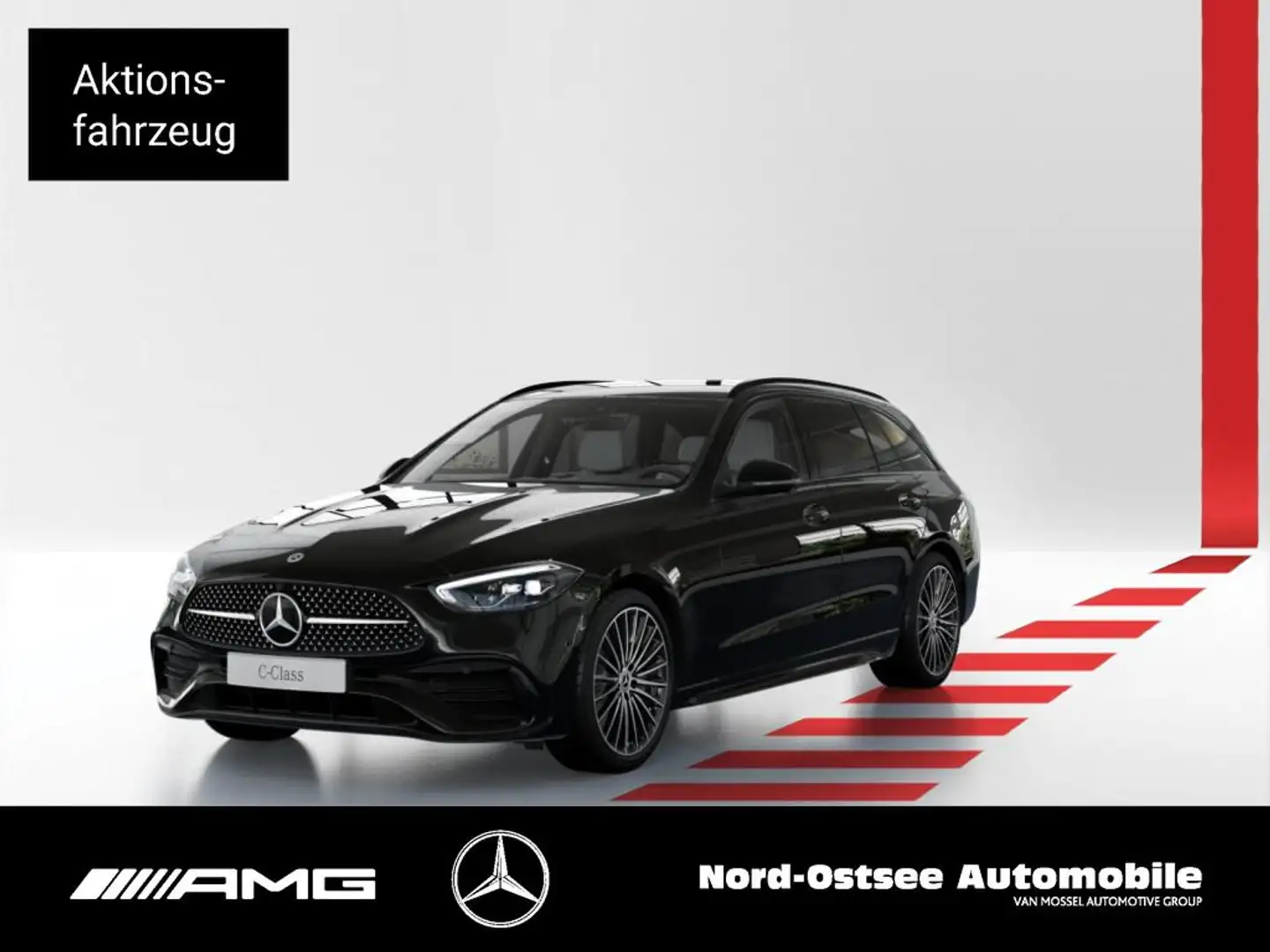 Mercedes-Benz C 200 d T AMG NIGHT DISTRONIC AHK WINTER-PAK 360 Noir - 1