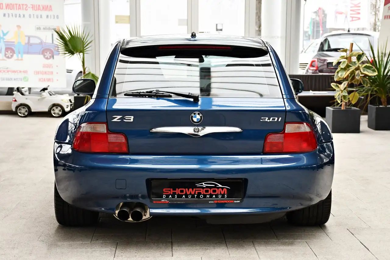 BMW Z3 Coupé 3.0i 231 ch BVA • Topasblau • 71 277 km • Historique complet • TVA récupérable
