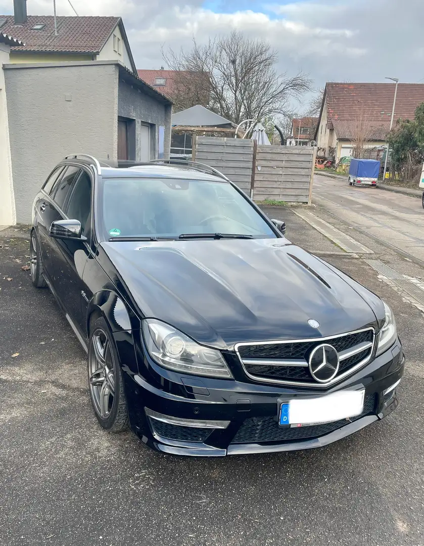 Mercedes-Benz C 63 AMG Kessy Distronic Side top gepflegt Noir - 1