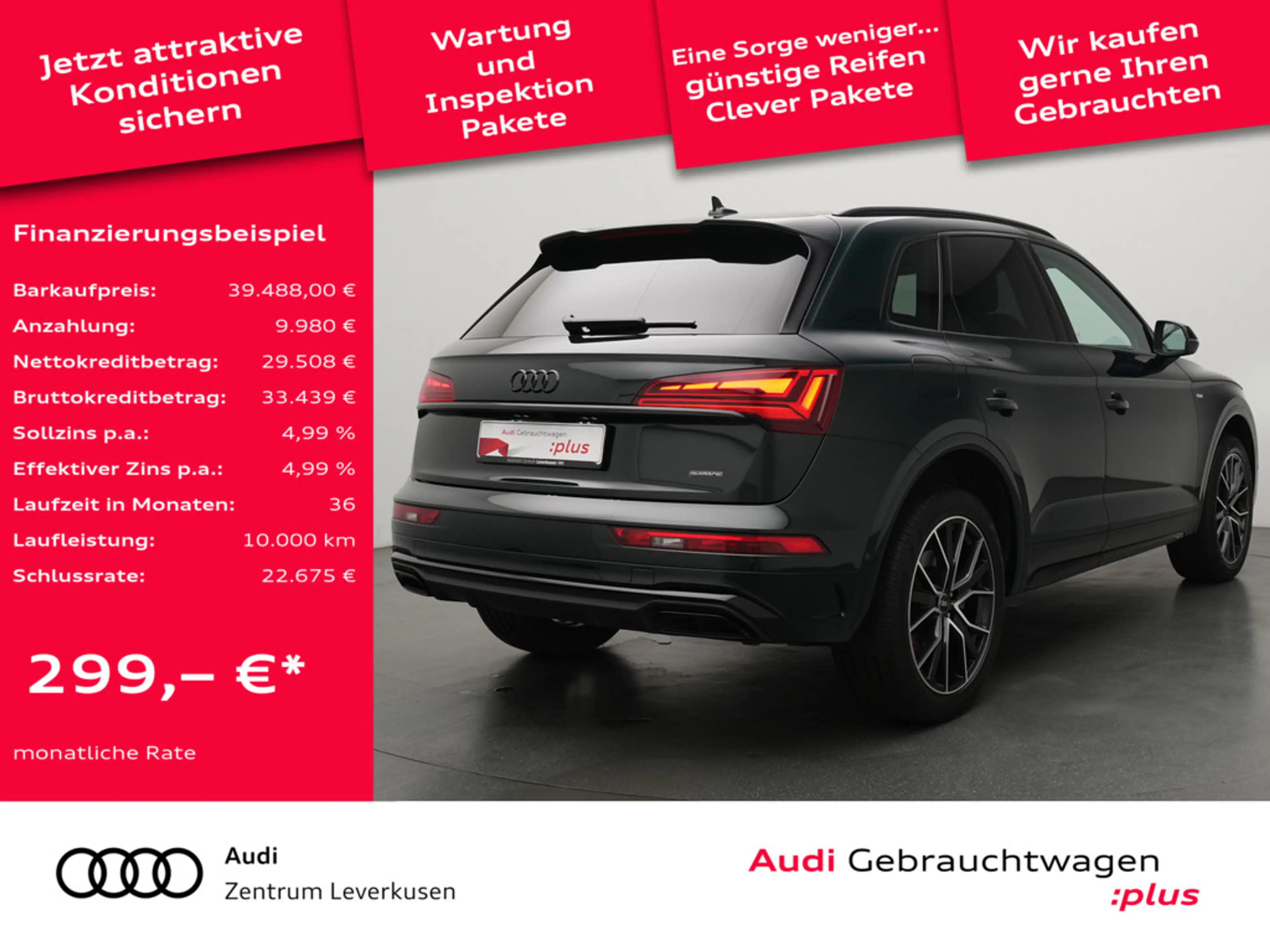 Audi Q5 45 quattro S line AHK ACC NAVI SHZ 360° — photo 2