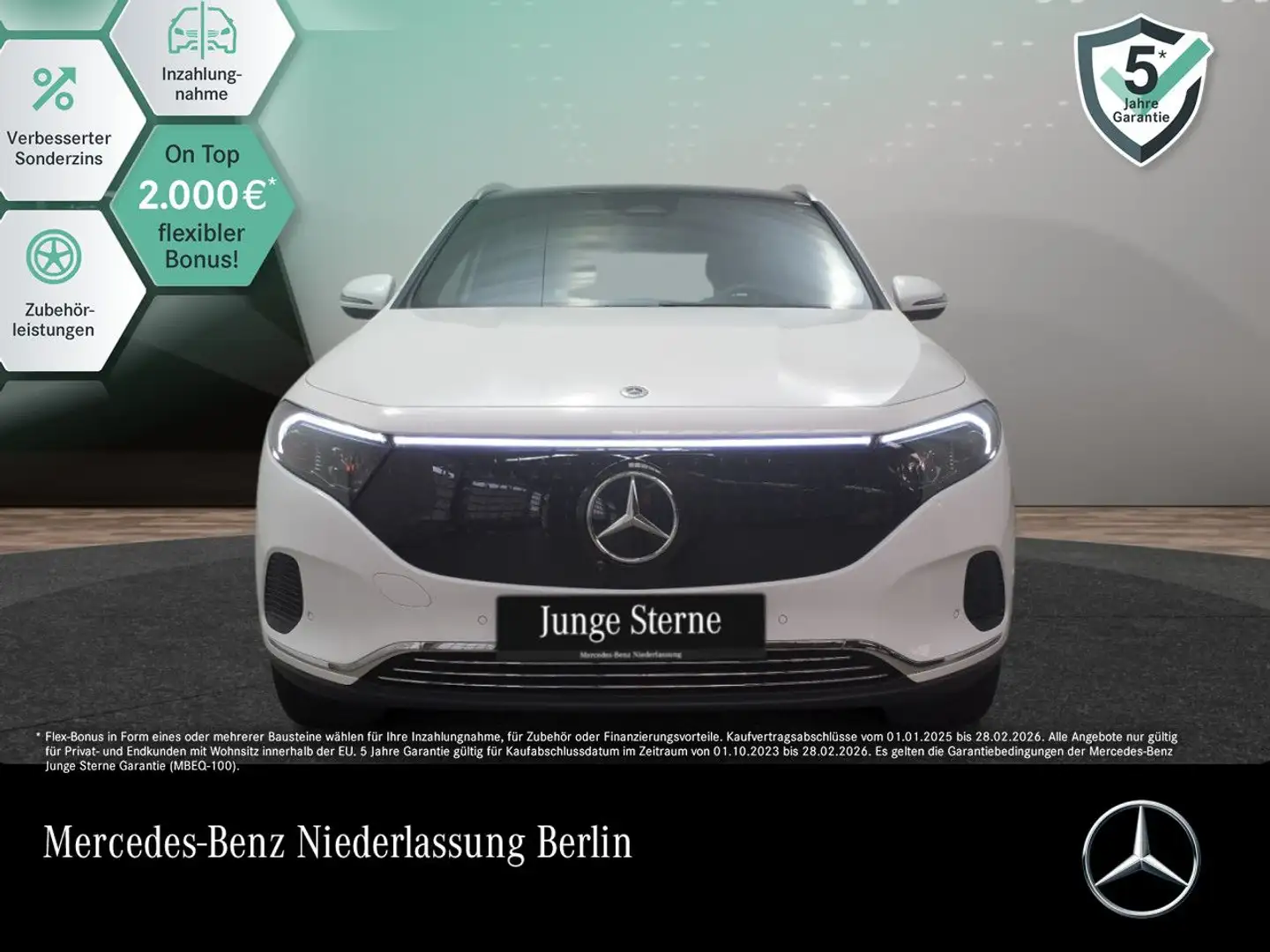 Mercedes-Benz EQA 350 4M PROG+PLUS-PAKET+AHK+PANO+360+MEMORY Weiß - 1