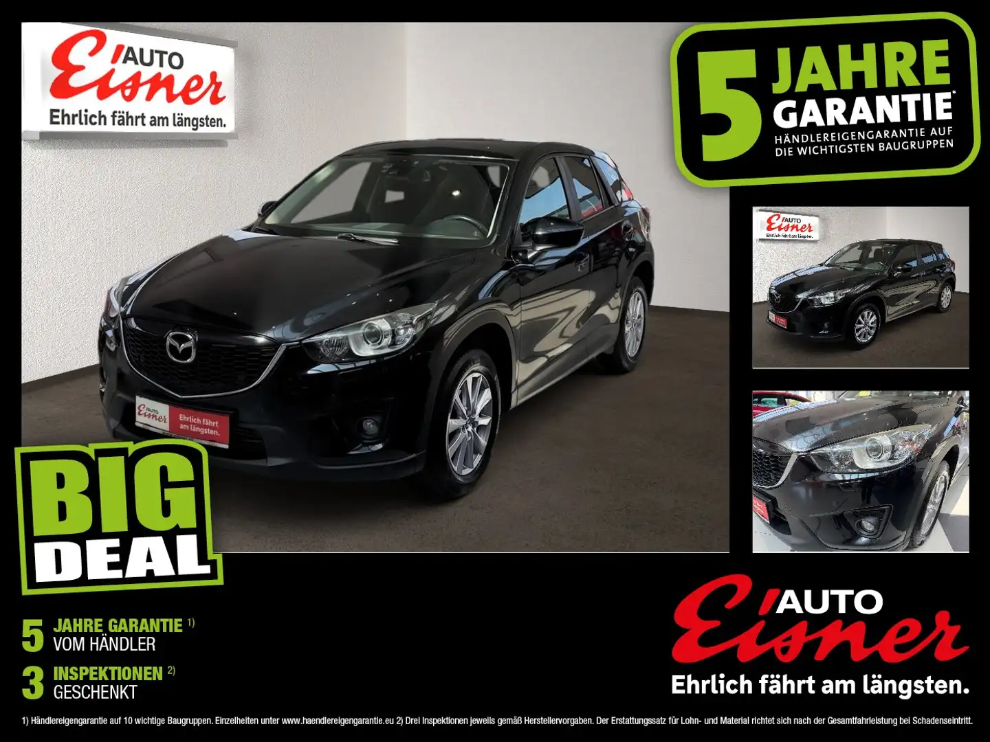 Mazda CX-5 2.2 SKYACTIV-D Attraction AUT BiXenon LM Schwarz - 1