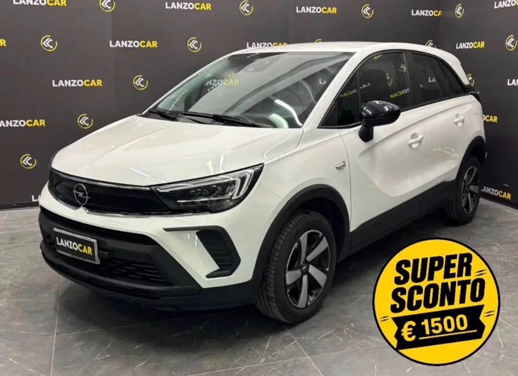 Opel Crossland, 1.2 EDITION 110CV *DIVERSI COLORI*, colore bianco, 2023, benzina | usata in vendita da LANZOCAR