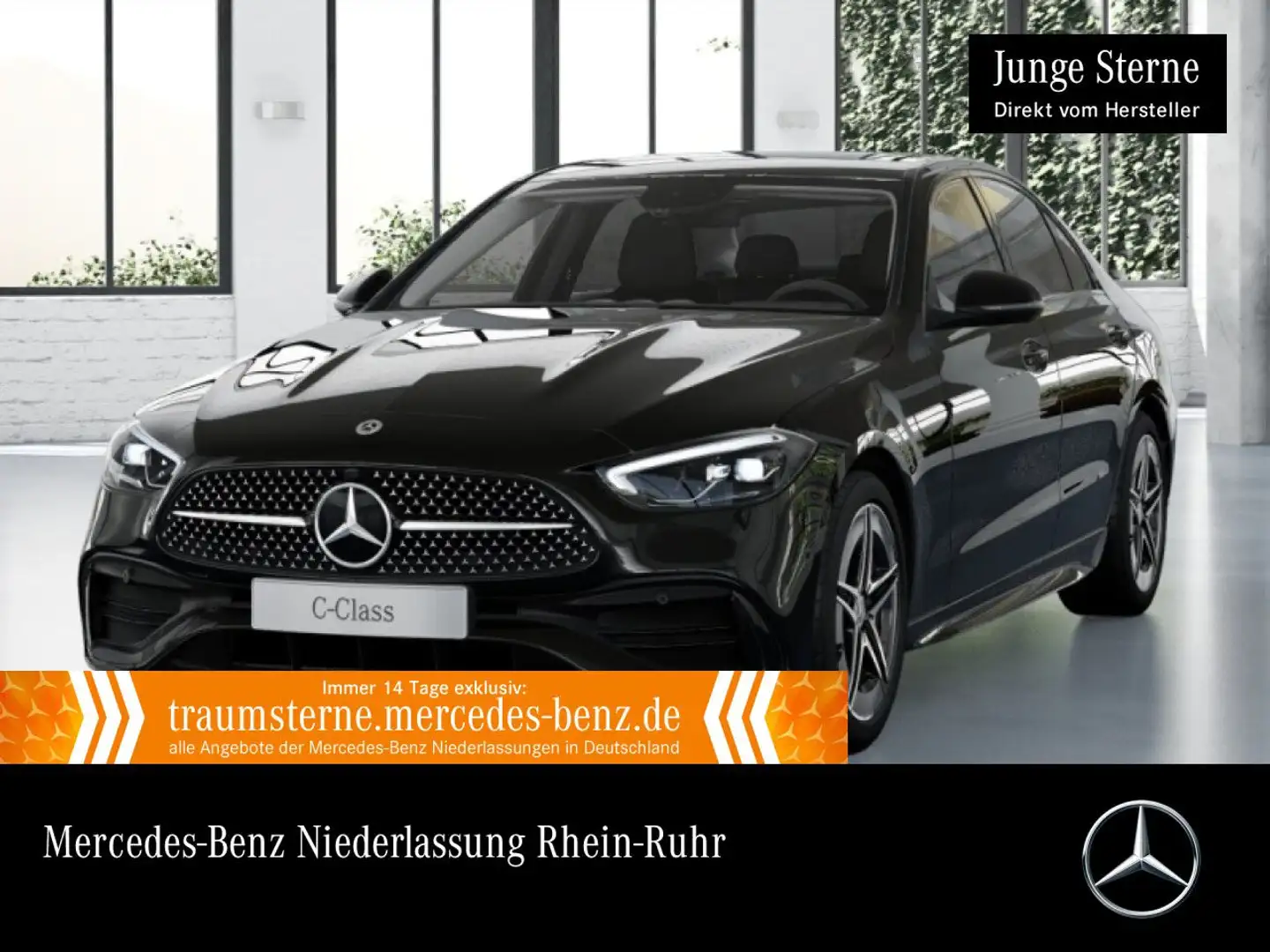 Mercedes-Benz C 220 d AMG+NIGHT+LED+KAMERA+TOTW+KEYLESS Schwarz - 1