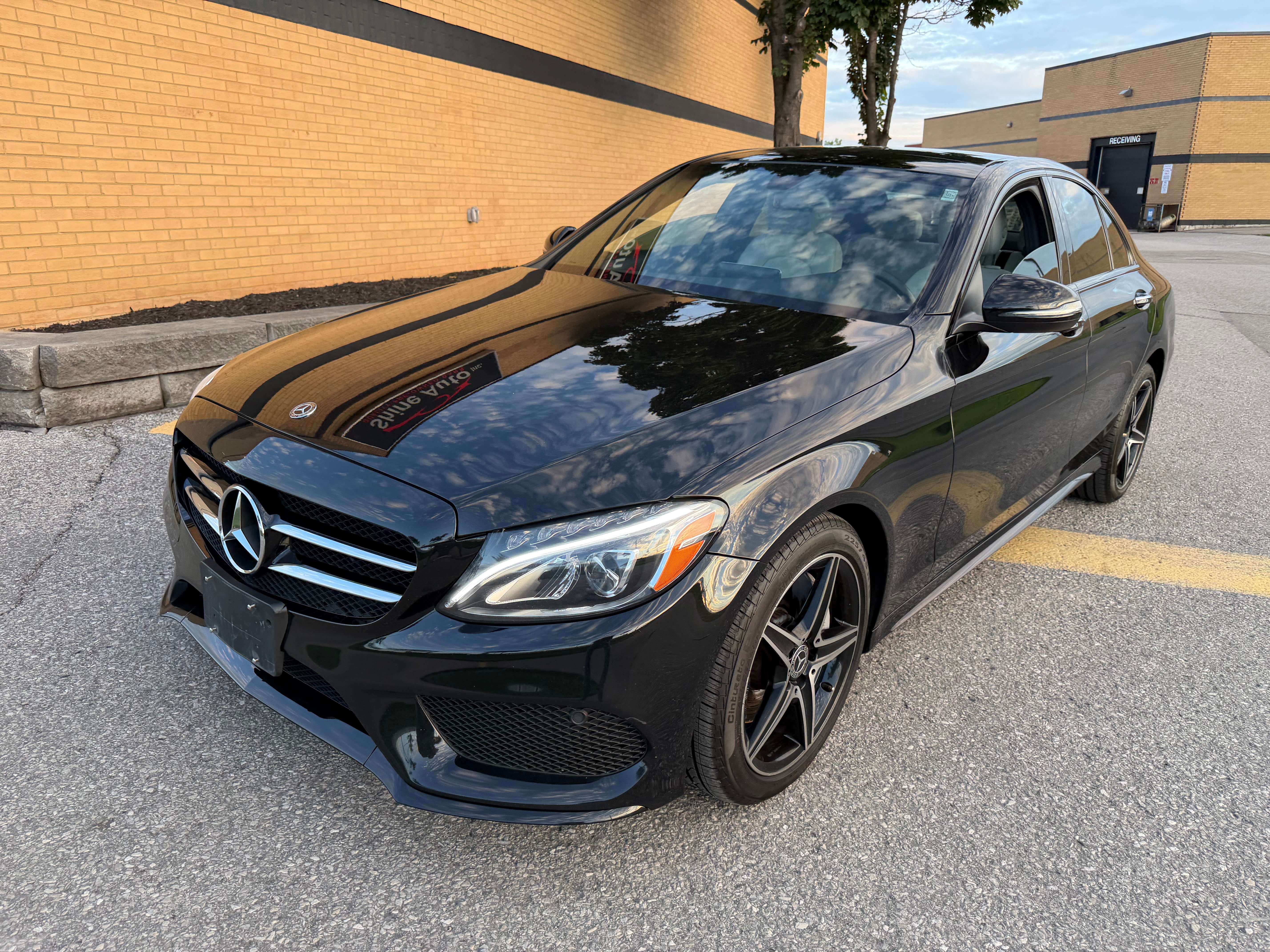 2018 Mercedes-Benz C-Class AMG NIGHT PKG, PANO ROOF, AWD, CERTIFIED, 68,000 K — снимка 1