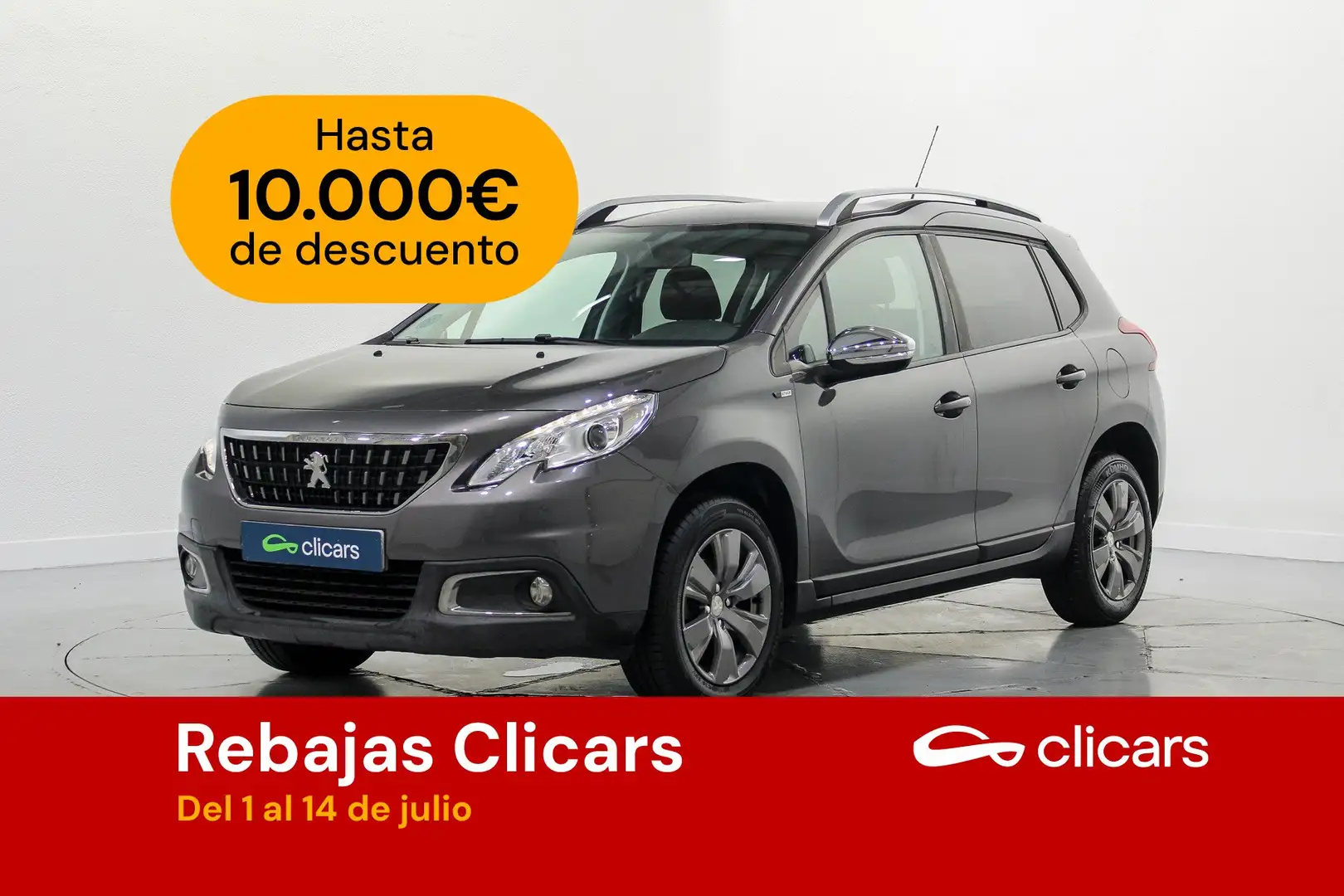 Peugeot 2008 1.6 BlueHDI Style 100 Gris - 1