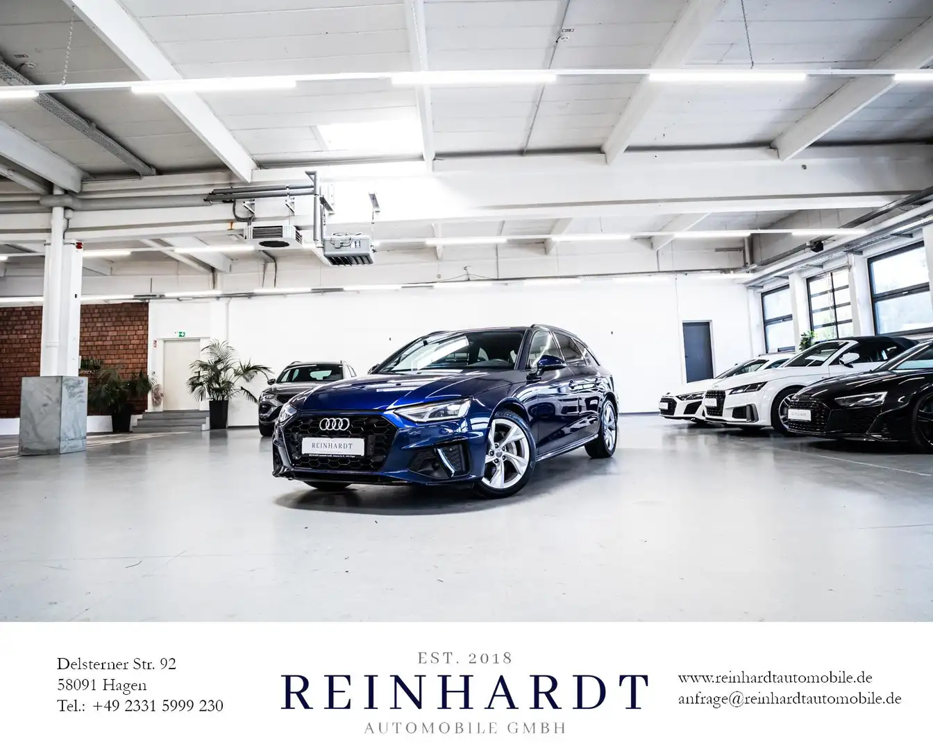 Audi A4 AVANT 40TDi S LINE/BLACK/18Z/ACC/PANO/KAMERA Blau - 1