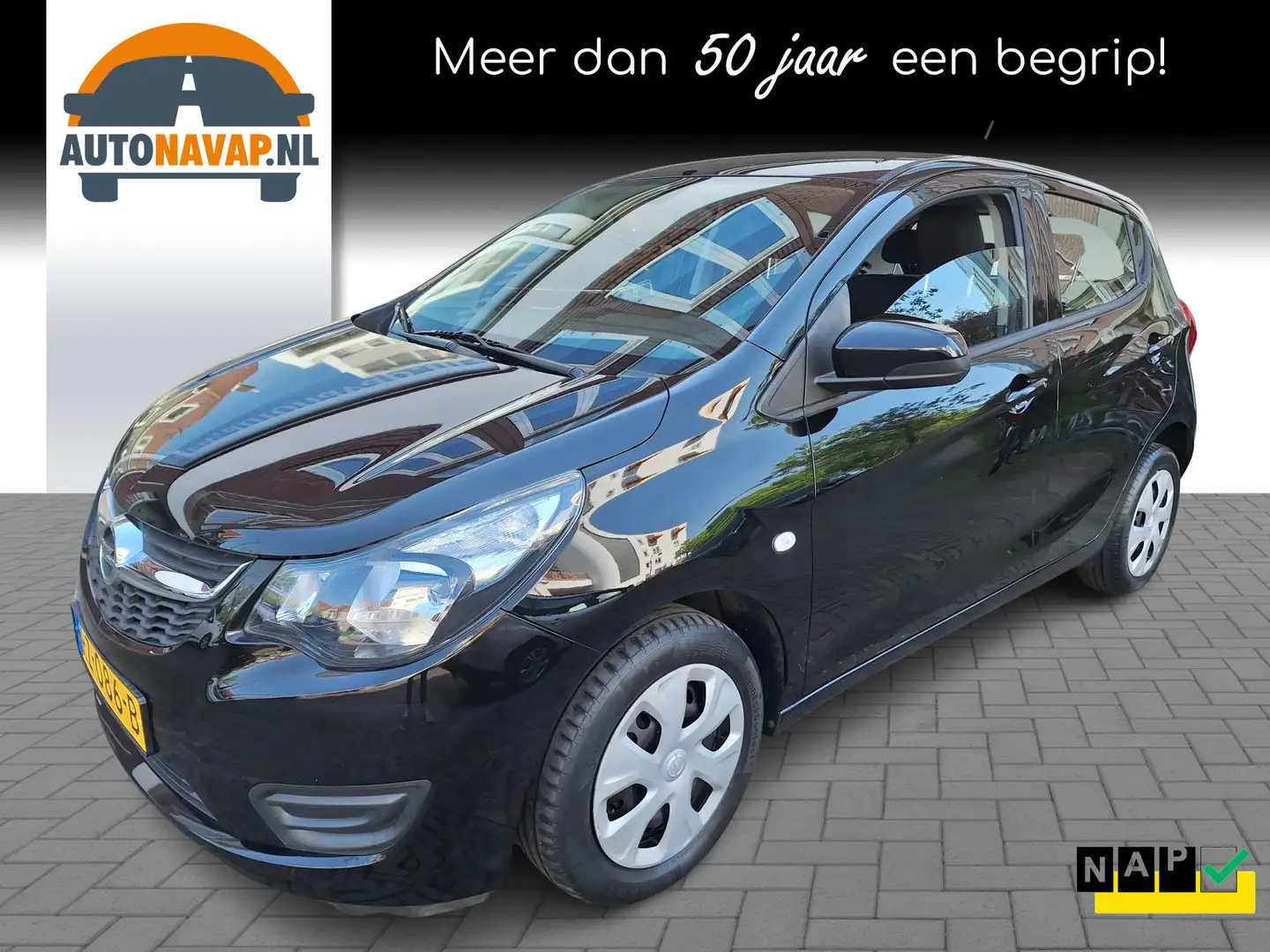 Opel Karl 1.0 ecoFLEX Edition /60.000/Airco/Cruise/Bluetooth Zwart - 1