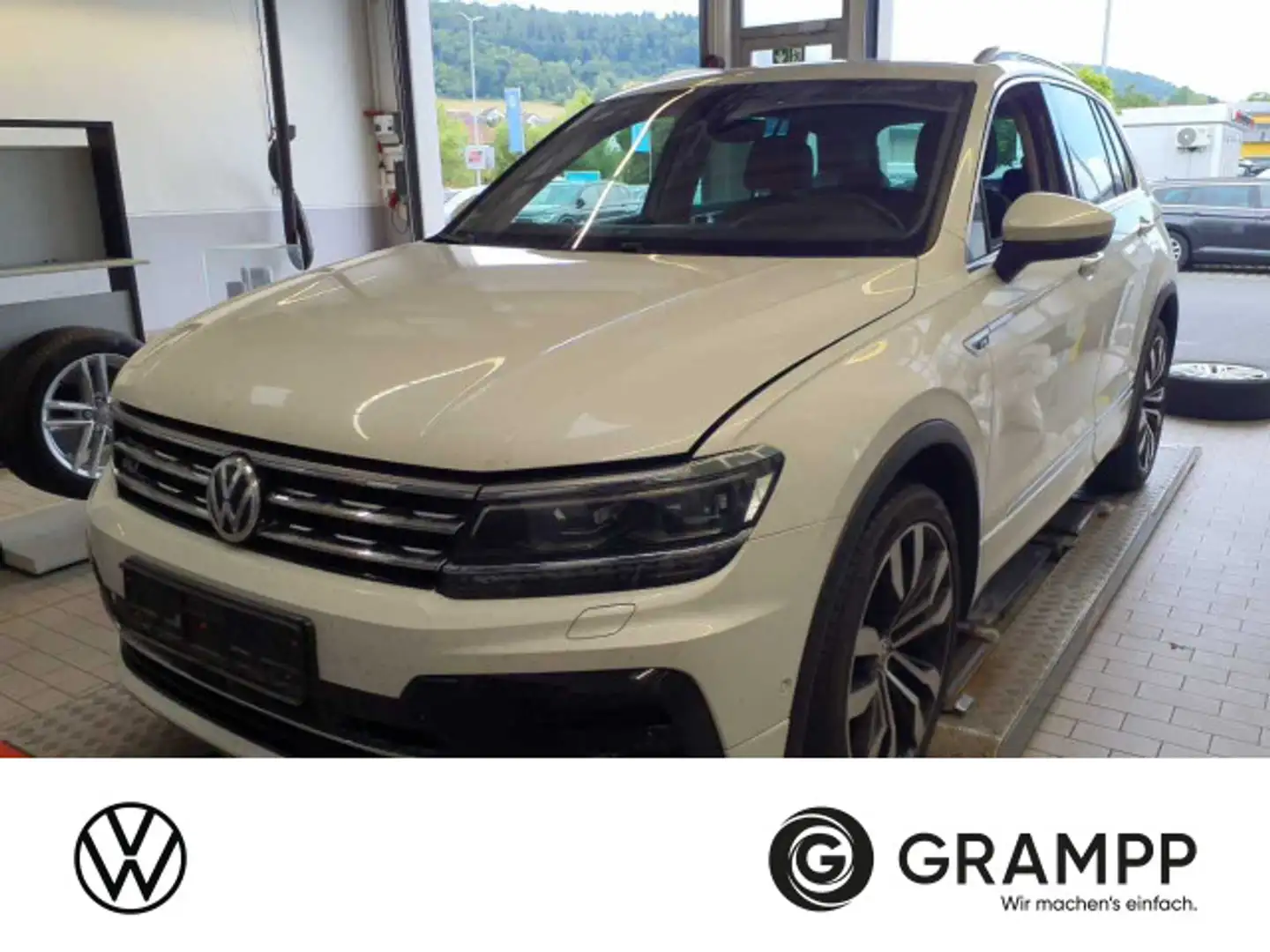 Volkswagen Tiguan 2.0TDI DSG Highline 4M +R+LINE+AHK+KAMERA Weiß - 1