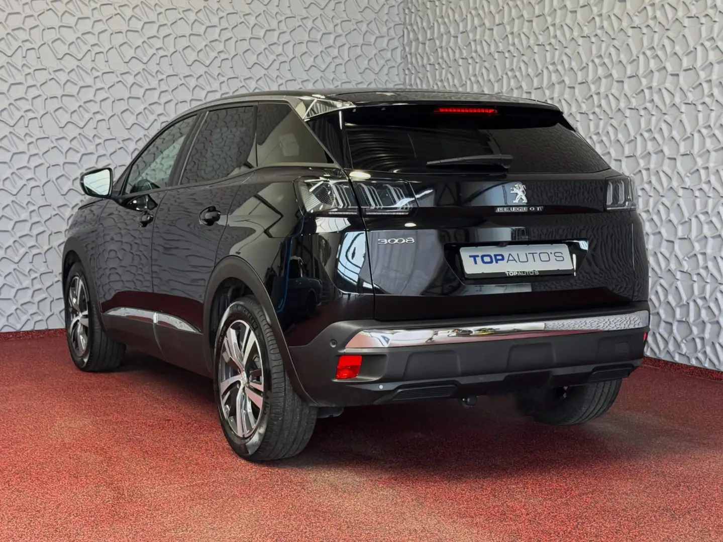 Peugeot 3008 130PK ALLURE LEER I-COCKPIT LED CARPLAY EUROPA.NAV Zwart - 2