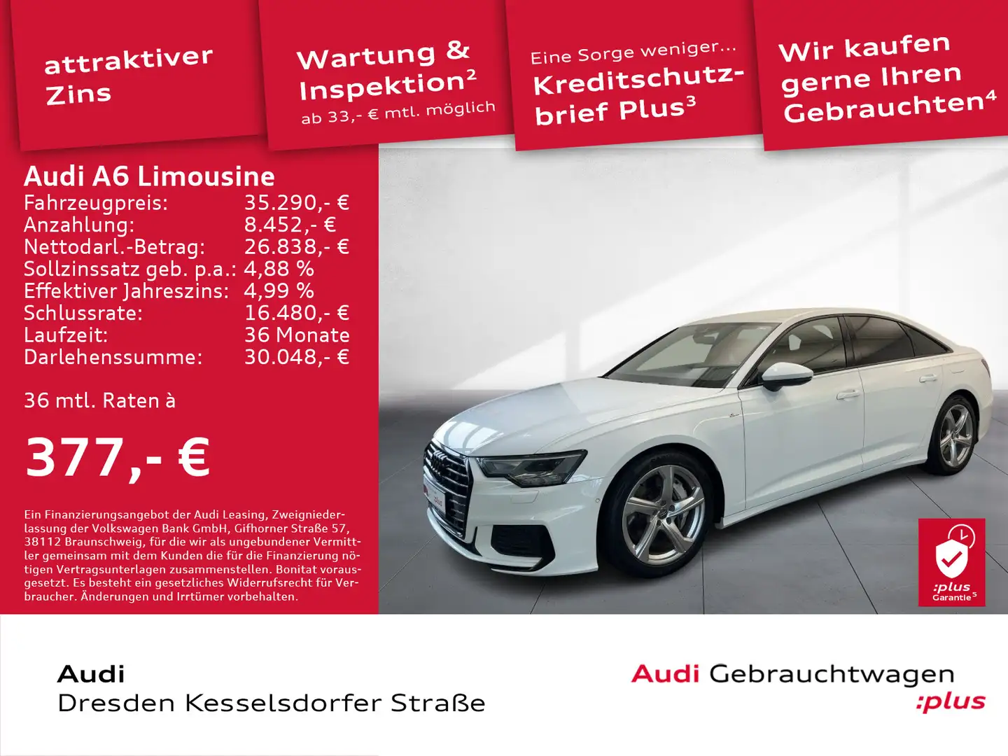 Audi A6 50 TFSI e Q.advanced Kamera Navi LE Weiß - 1