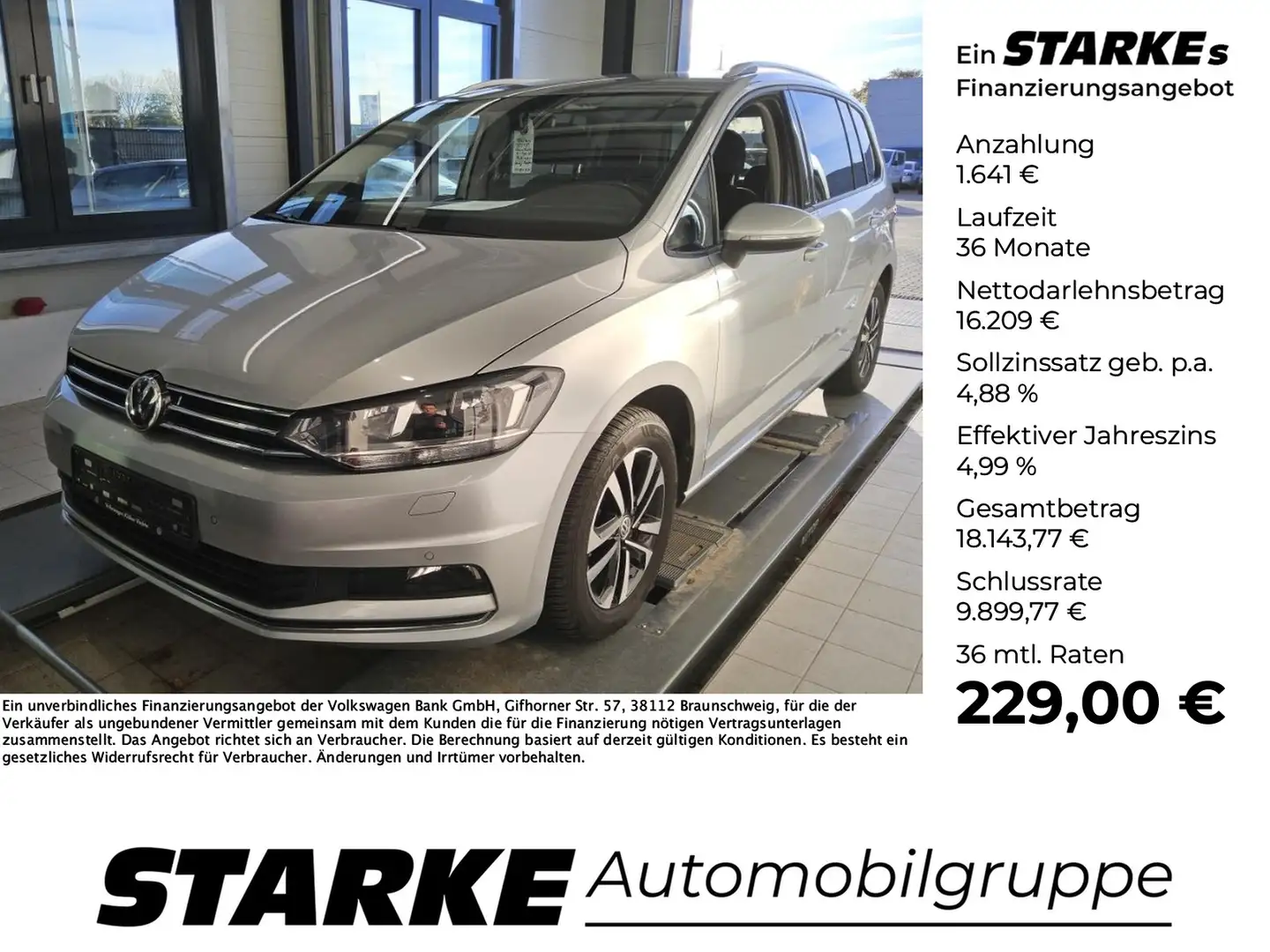 Volkswagen Touran 2.0 TDI United Zilver - 1